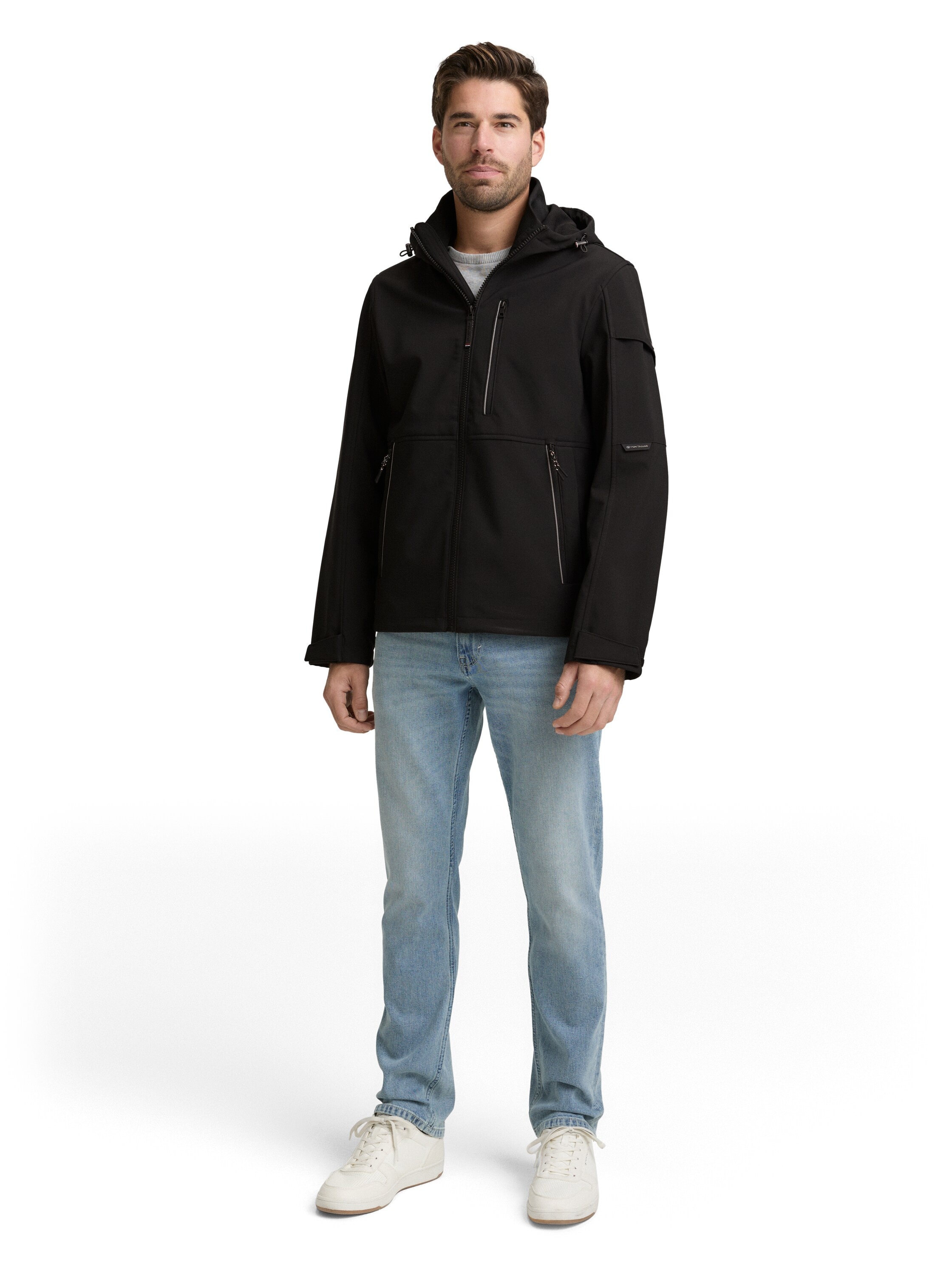 TOM TAILOR Veste softshell avec capuche avec poches