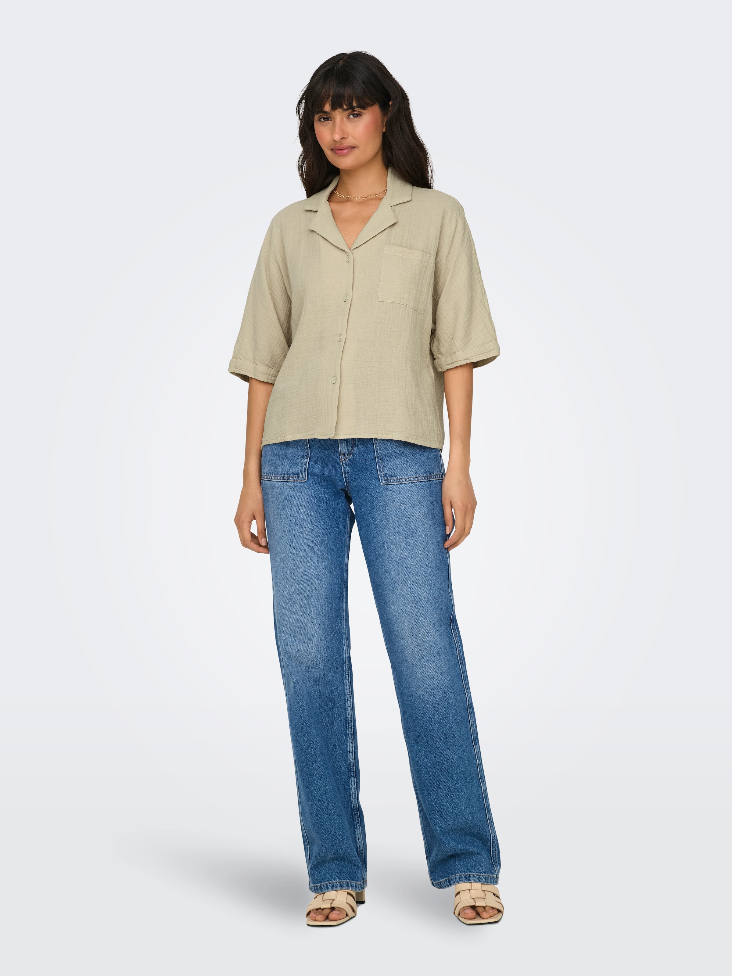 ONLY Blouse à manches courtes »ONLTHYRA LIFE SS SHIRT NOOS WVN«