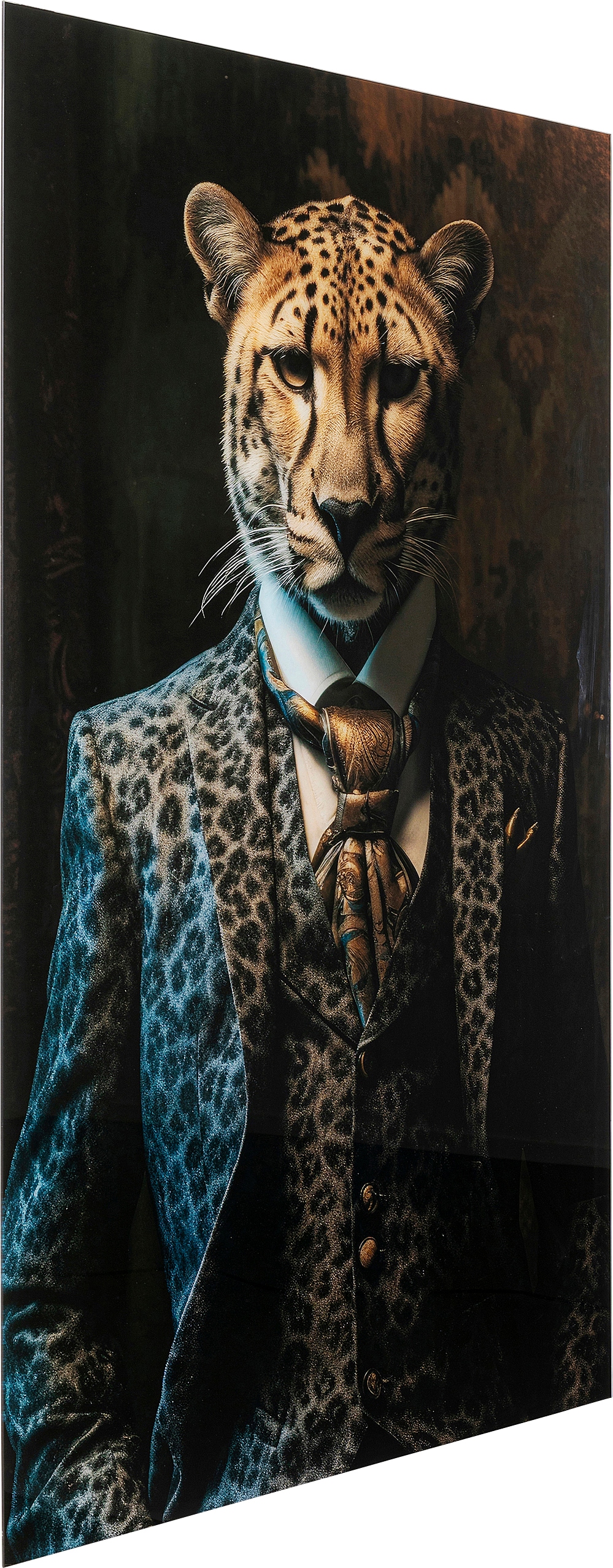 Kare Design Tableau en verre »Mister Leo 40x30cm« 1, 