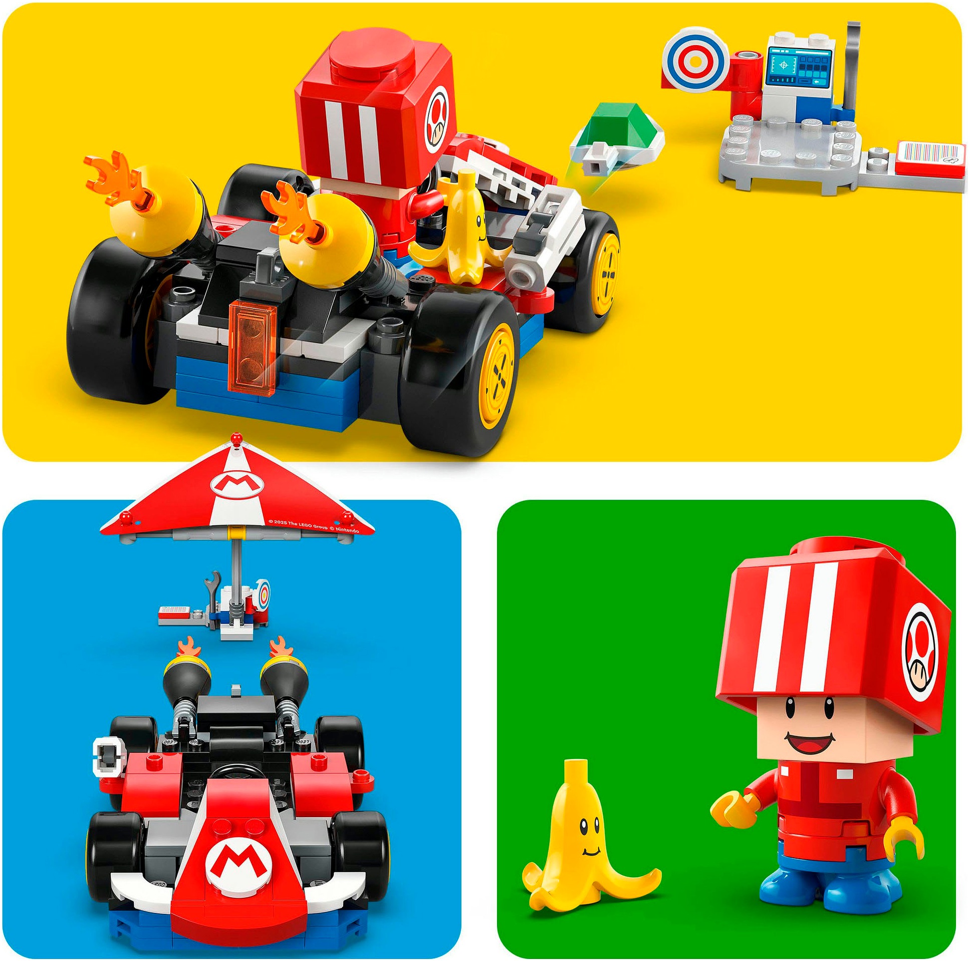 LEGO® Konstruktionsspielsteine »Mario Kart™ – Standard–Kart (72032), LEGO Super Mario« Made in Europe