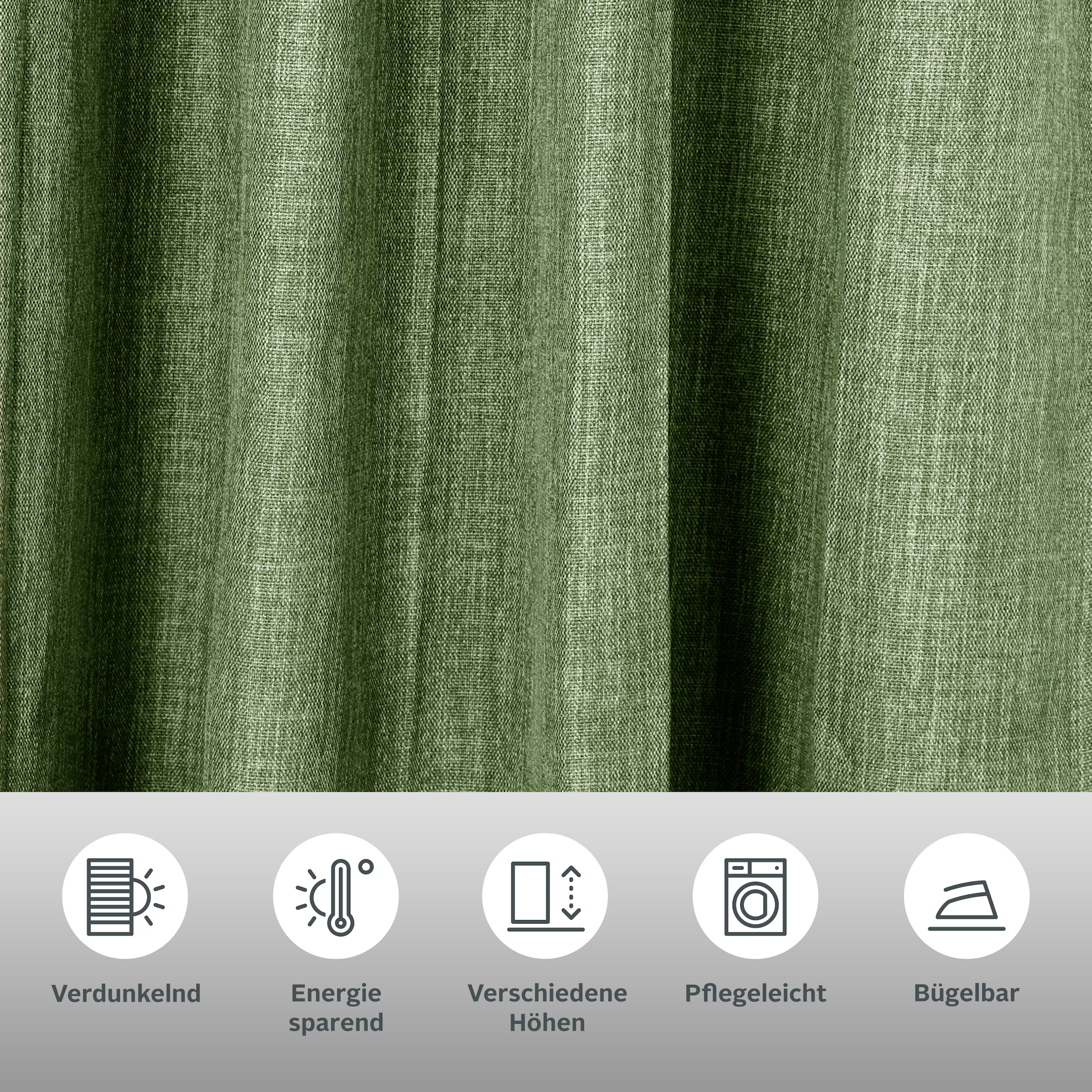 Bruno Banani Verdunkelungsvorhang »Bela« Ösen 1 Stk. tlg. blickdicht, meliert, verschiedene Grössen,