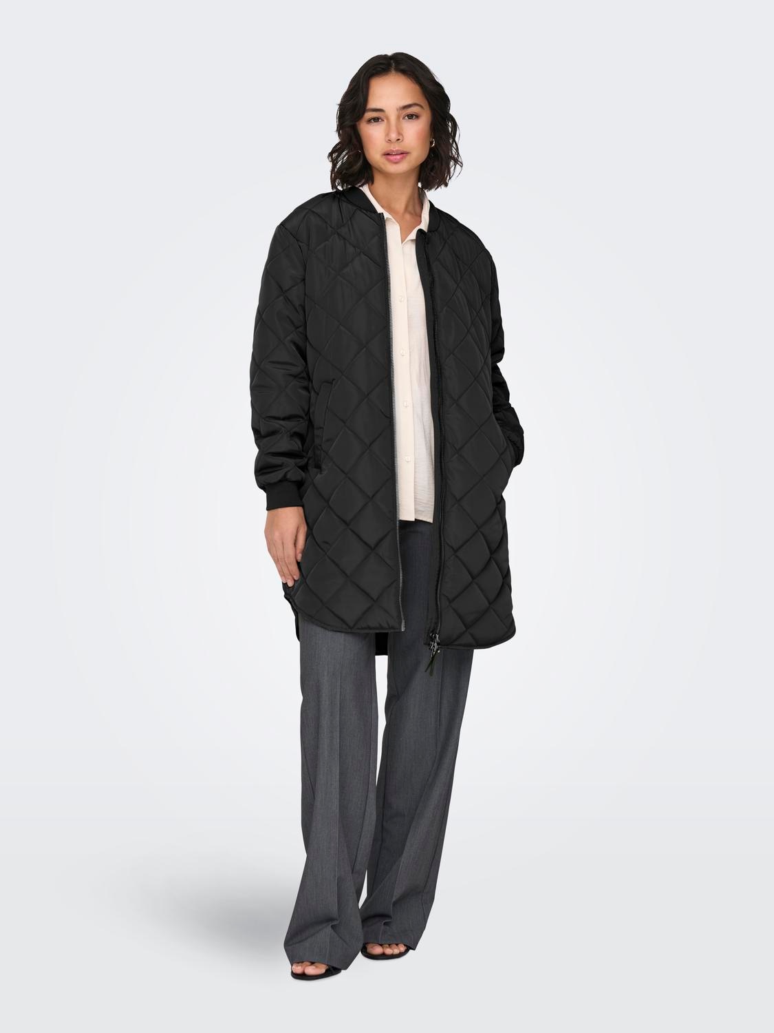 ONLY Manteau matelassé »ONLJESSICA QUILTED COAT ZIP CC OTW« fibre synthétique, style baseball