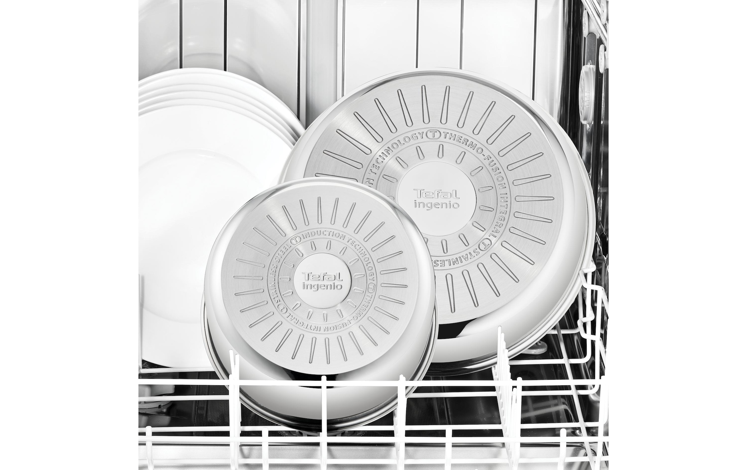 Tefal Set de casseroles »Ingenio Emotion, Topf und Pfannenset abnehmbarer Griff, stapelbar« Set, Pfannen 22/26/28cm, Kasserollen 16/20cm, Griff, Deckel, Accessoires, 13 tlg.