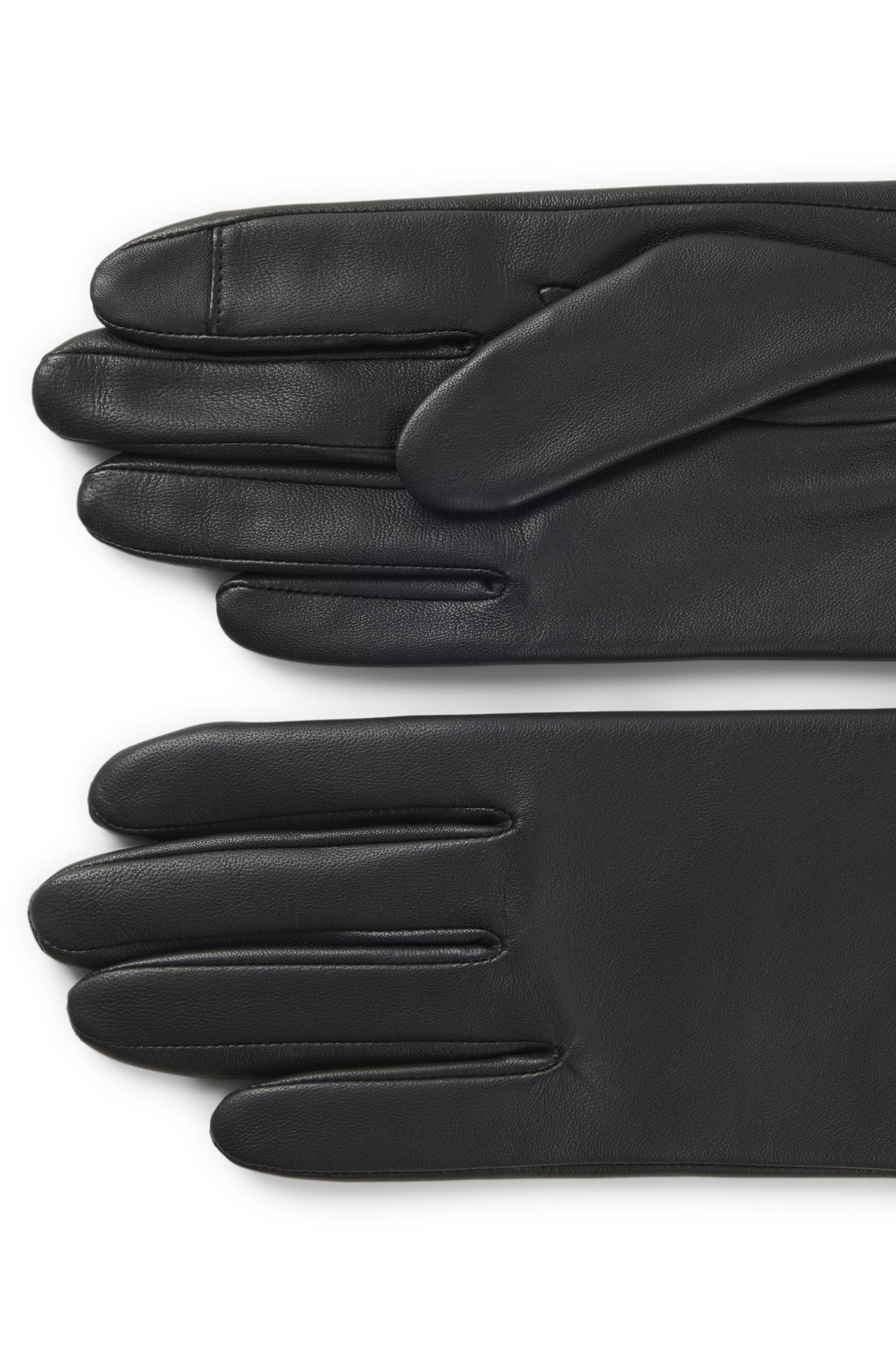 BOSS Gants en cuir »Gueen ME« avec Touch Tech Fingertips