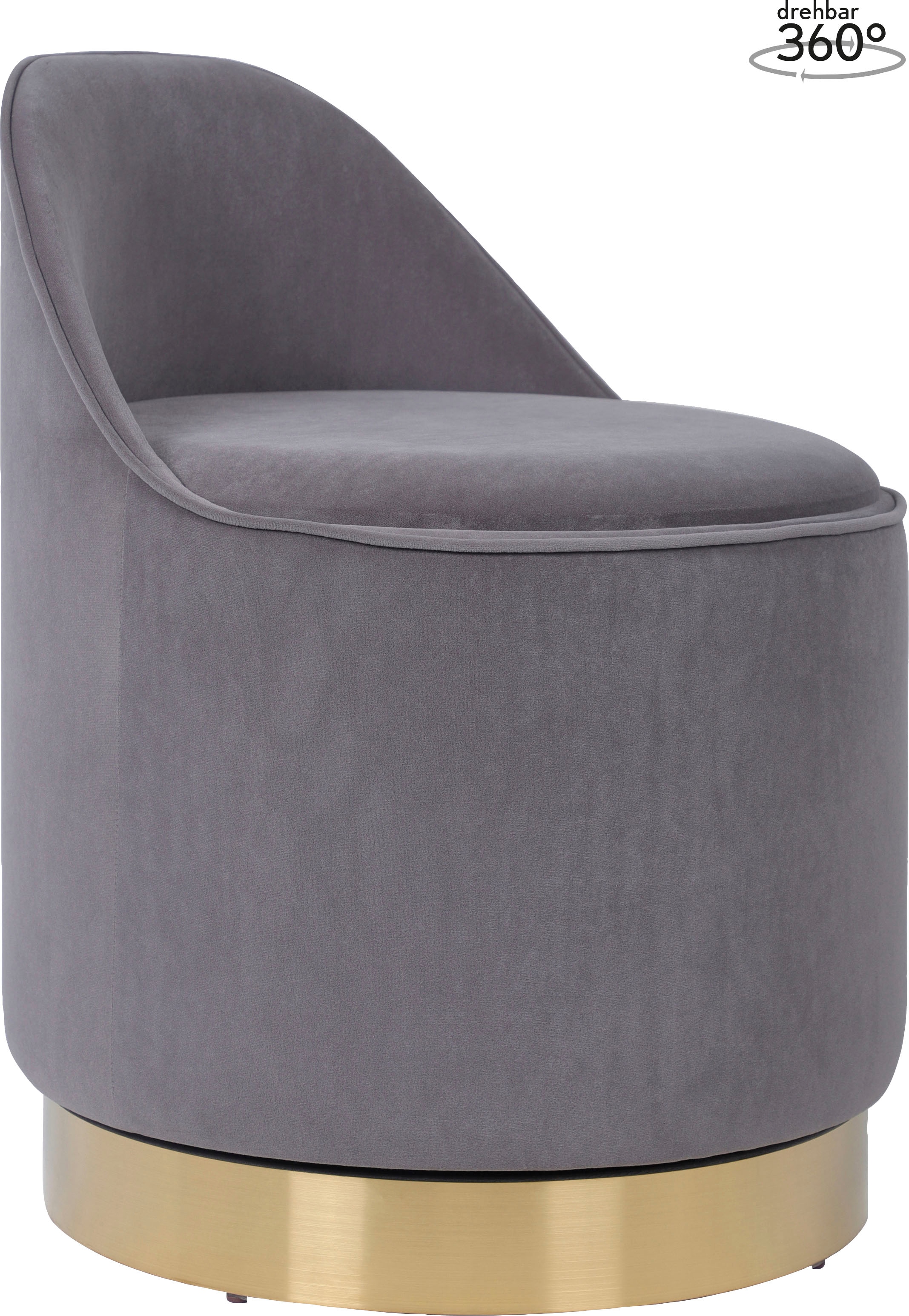 Kayoom Fauteuil »Drehhocker Viktor 125,Drehhocker in modernem Design,Stauraum im Innere« 1 cuis tlg. drehbarer Sockel, mit Stauraum, komfortable Rückenstütze