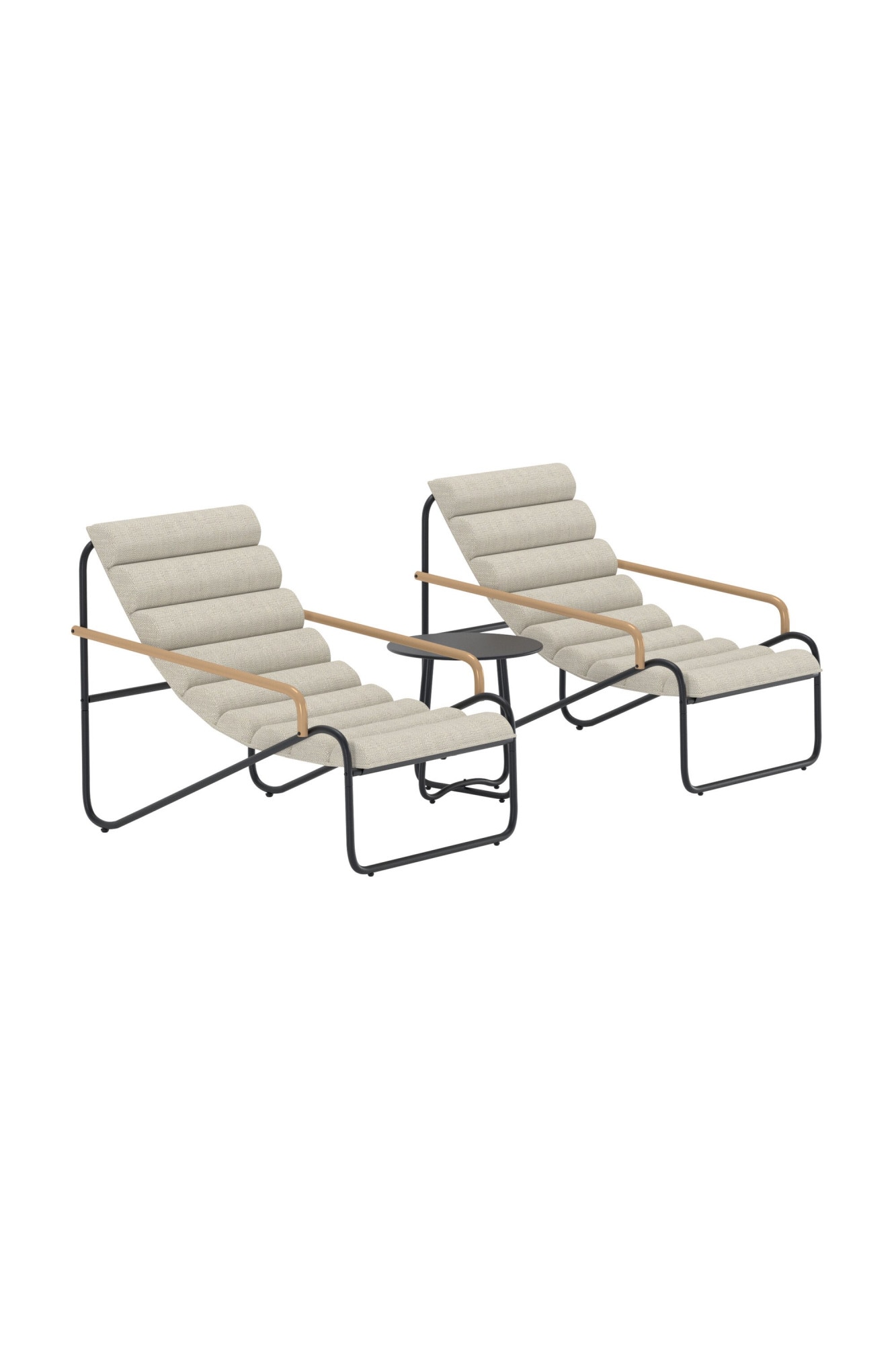 Venture Home Gartenlounge-Set »Ithaka, grosszügiges Outdoor-Set für hohen Sitzkomfort« 3 tlg. Loungemöbel mit Stoffbezug, angenehm, weich