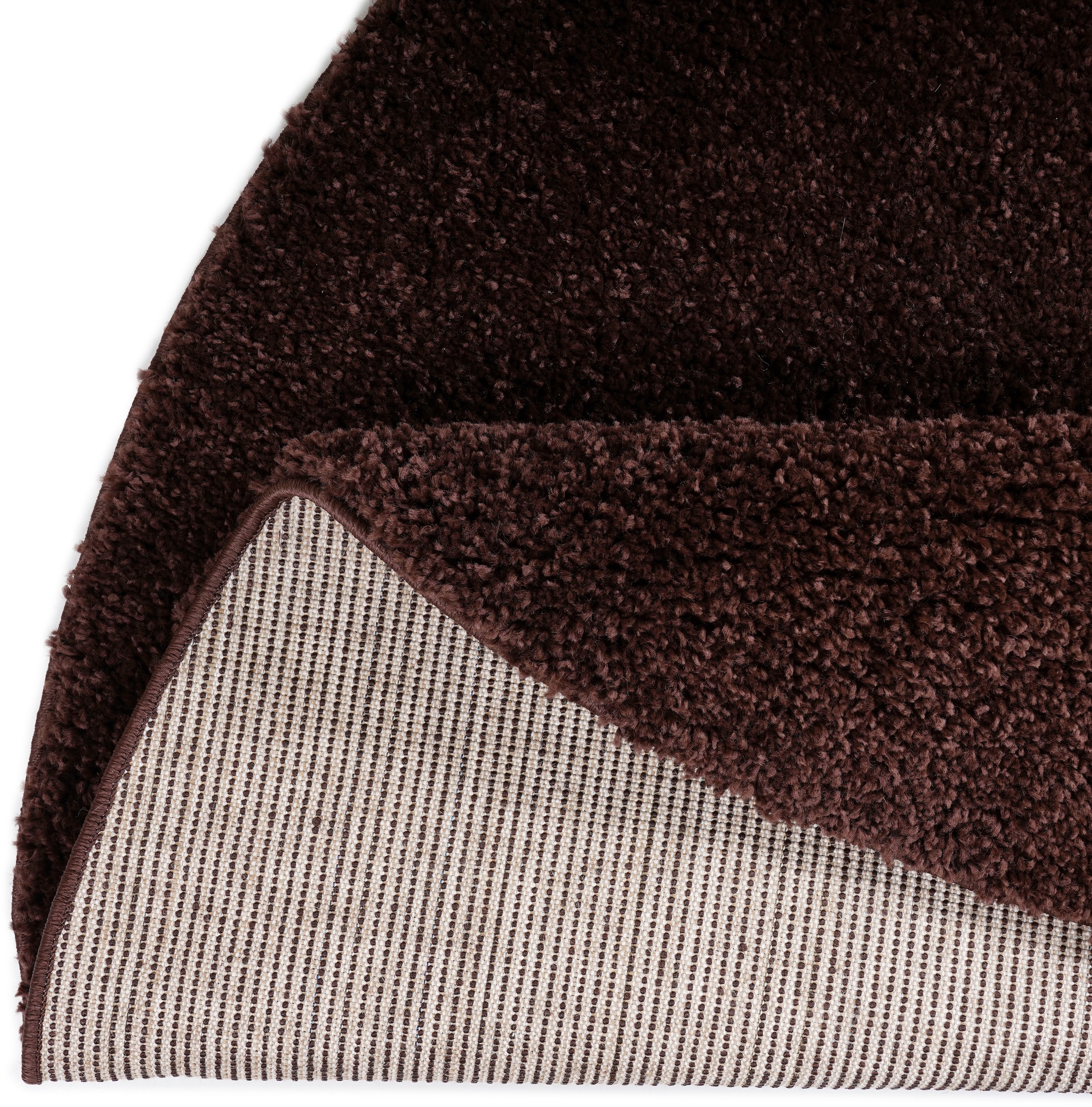 my home Teppich »Shaggy 30« rund 30 mm Höhe Teppich in Uni-Farben, besonders weich und kuschelig