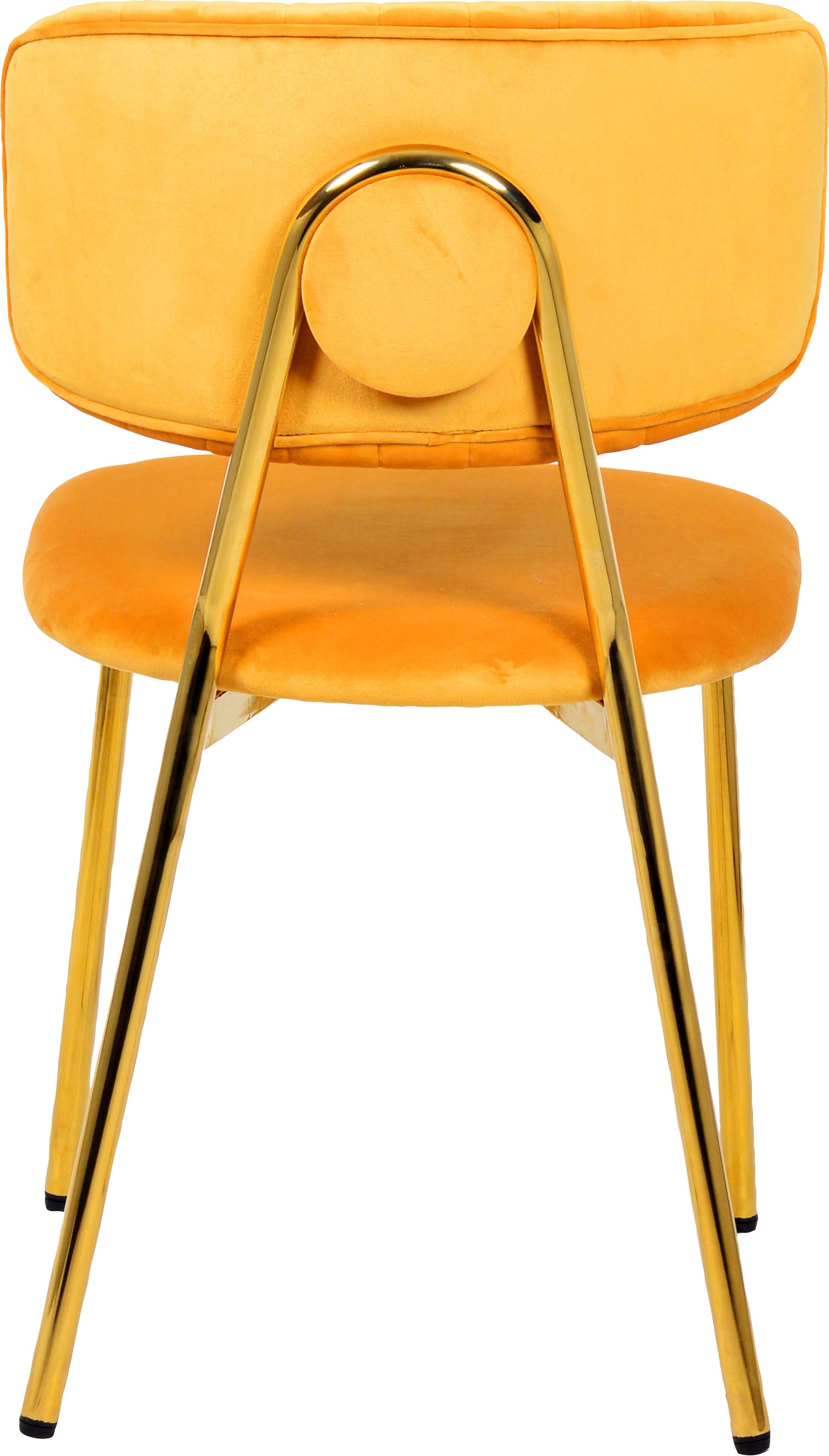 Kayoom Esszimmerstuhl »Stuhl Kian 125 2er-Set,filigranes Metallgestell,pflegeleicht Samtbezug« (Set) 2 Stk.samtweicher Bezug, pflegeleichter Samtbezug