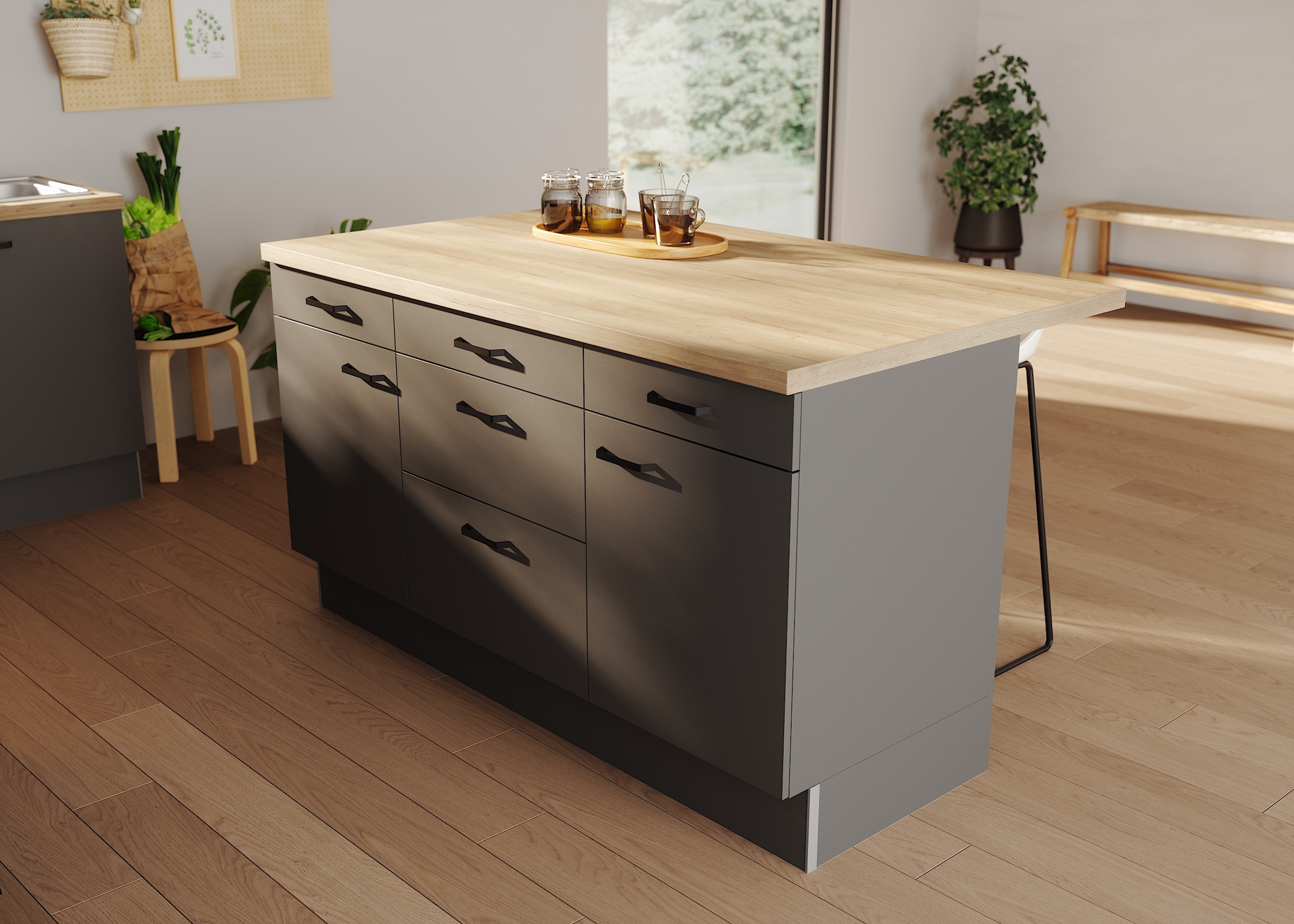 KOCHSTATION Ilot de cuisine »KS-Paula«