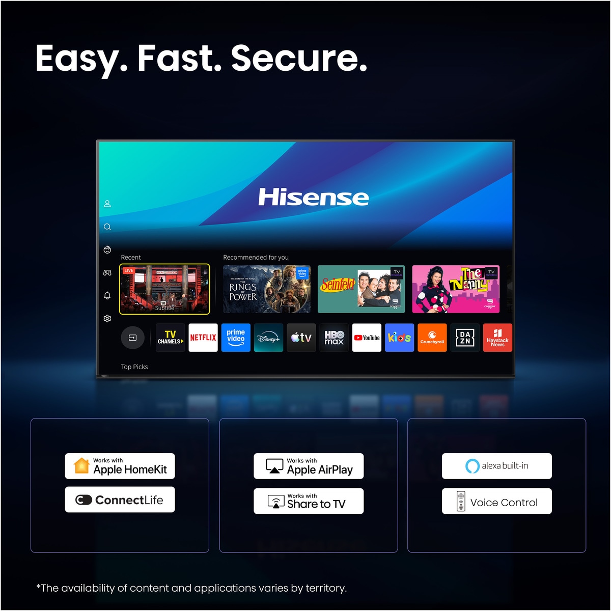 Hisense Téléviseurs DLED »65E6DS« 164 cm/65 ″