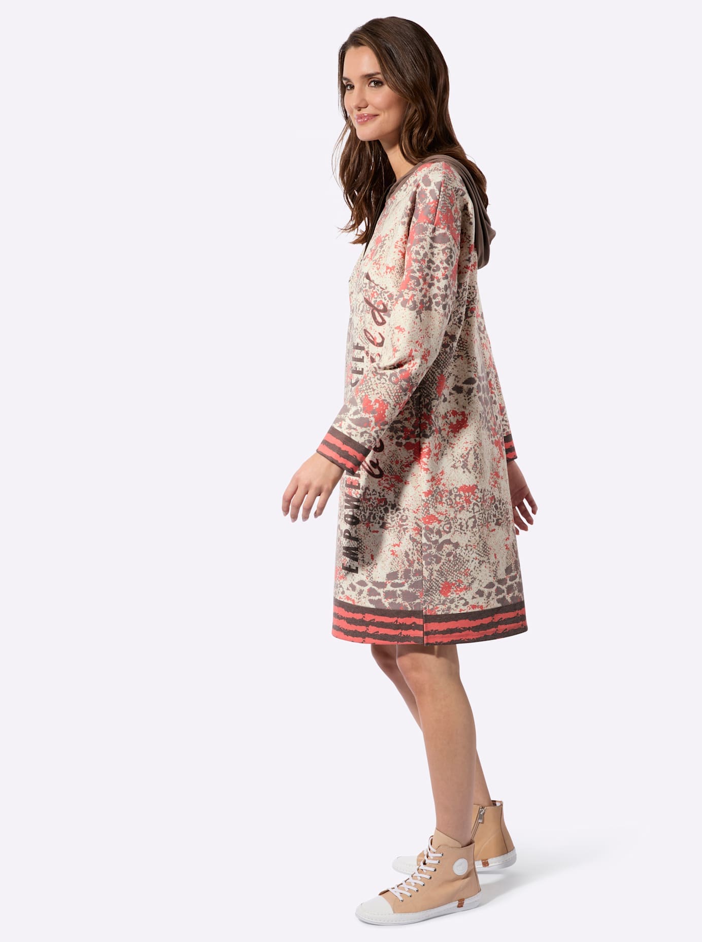 Inspirationen Robe t-shirt »Druck-Kleid«