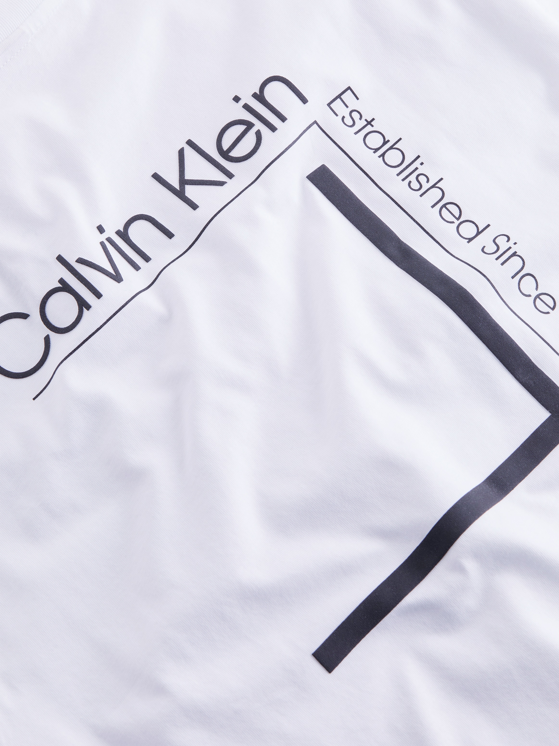 Calvin Klein T-shirt »CP-LINEAR BOX LOGO T-SHIRT« in Unifarbe