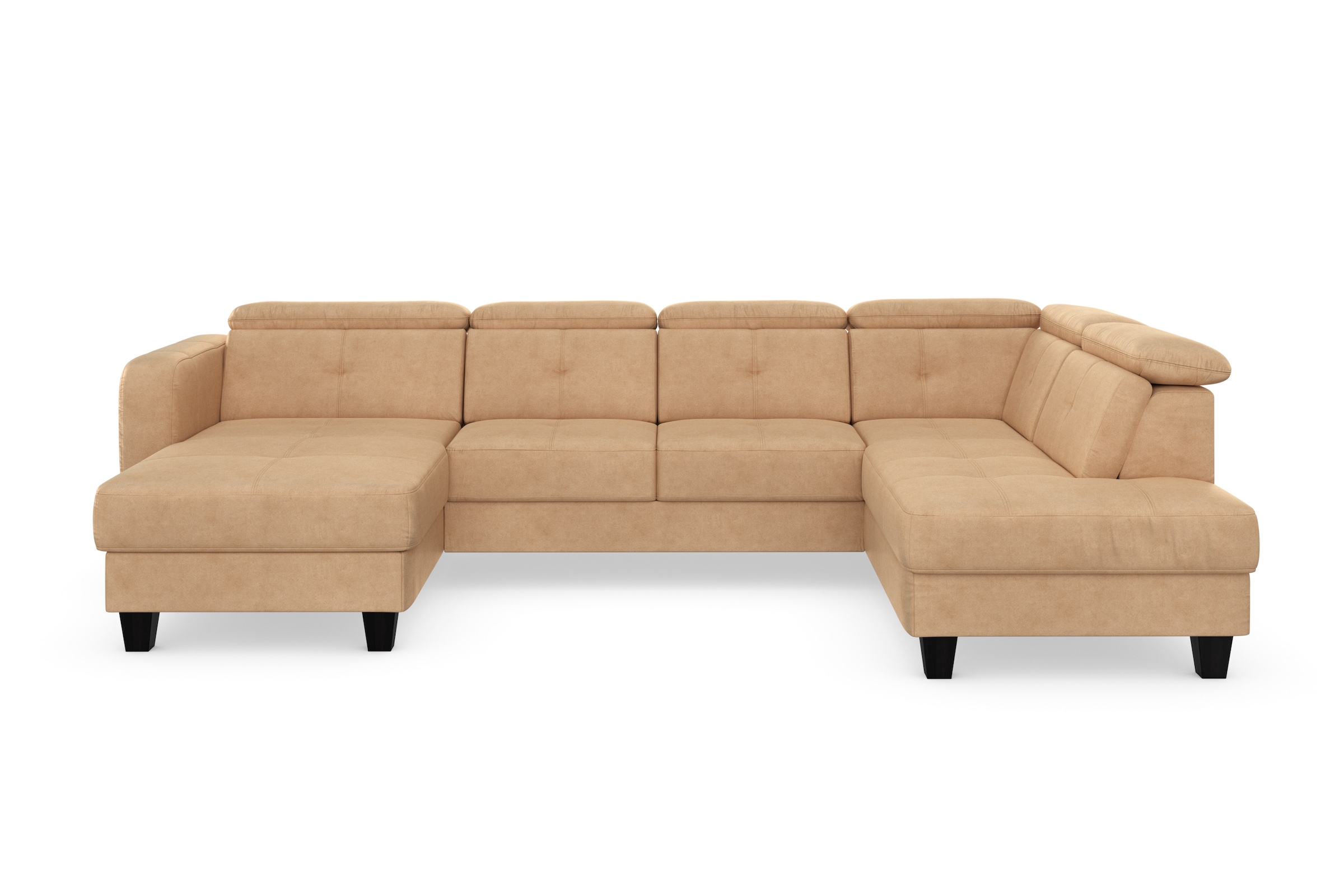 sit&more Wohnlandschaft »Belluci U-Form« Kopfteilverstellung und Federkern, wahlweise mit Bettfunktion