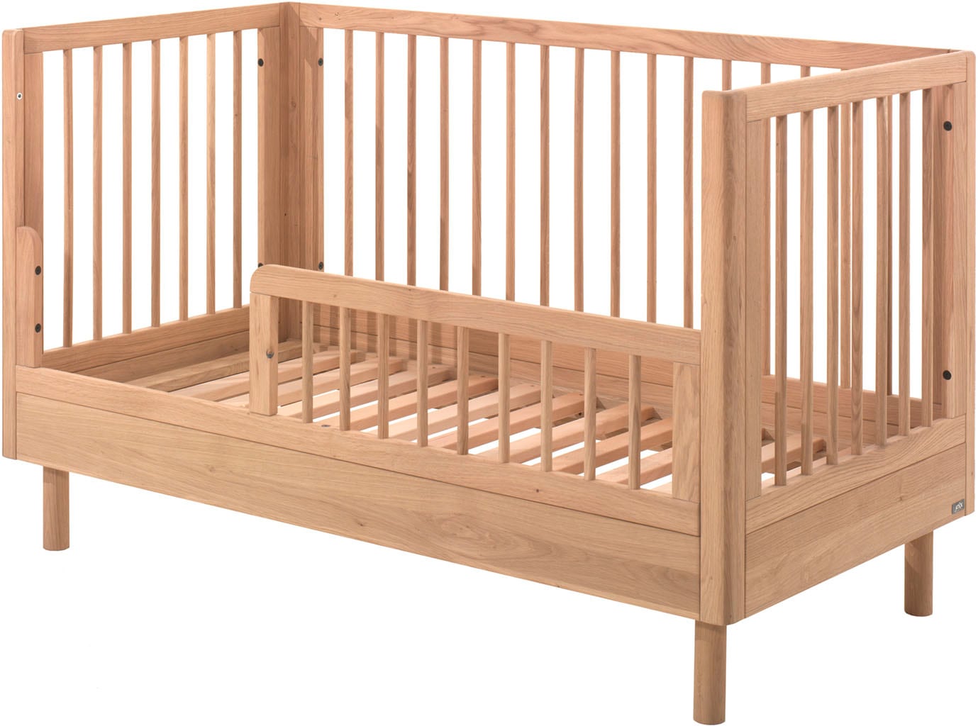 Vipack Lit bébé »hochwertig, stabil gebaut, Made in Europe, Oberfläche geölt lt. EN71-3« 70/140 cm, avec barreaux coulissants et sommier à lattes, réglable en hauteur