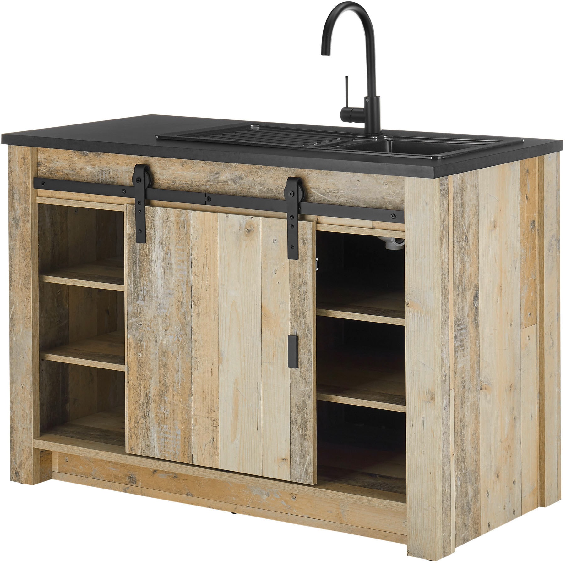 Home affaire Kitchenette »Sherwood« Breite 196 cm, mit Herdumbauschrank, ohne E-Geräte