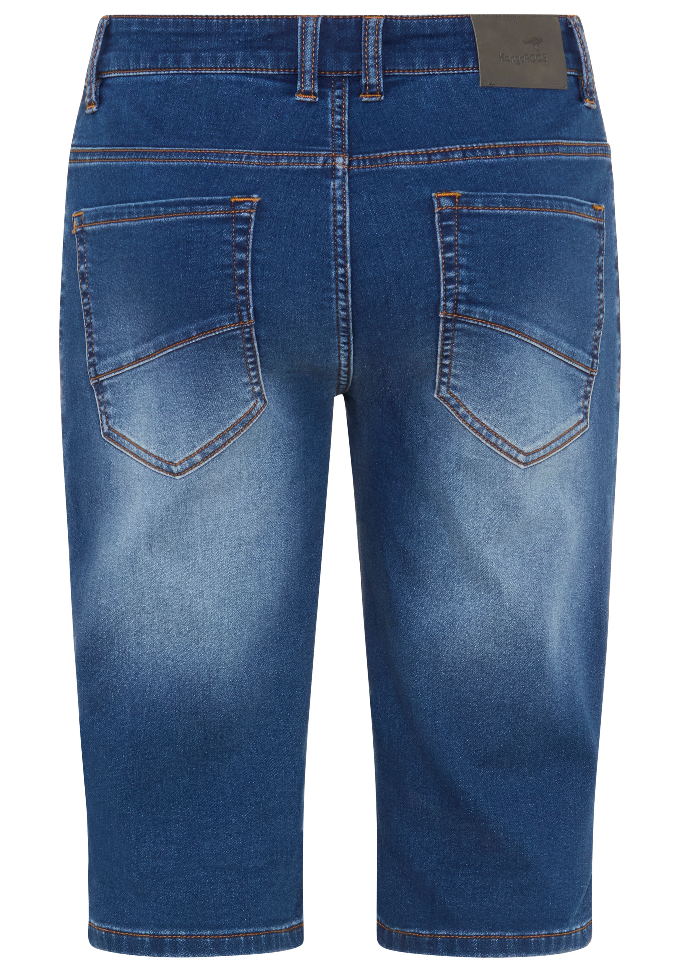 KangaROOS Bermuda en jean jogging Regular Fit, gerade geschnittenes Bein