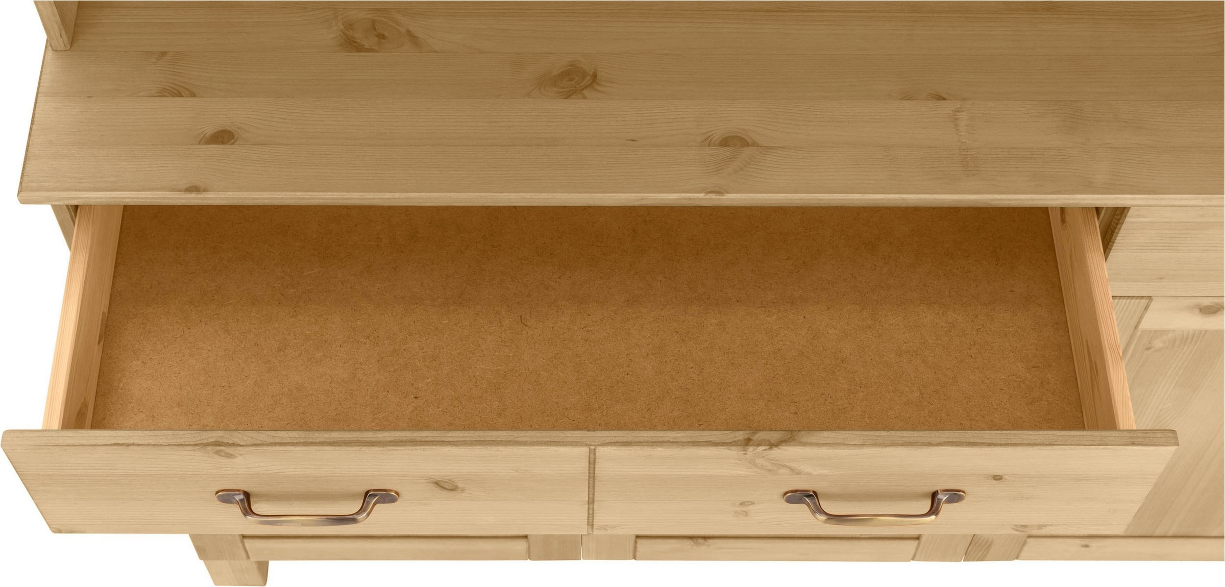 Home affaire Buffet de cuisine »Alby« Largeur 125 cm, 2 portes vitrées, 2 tiroirs