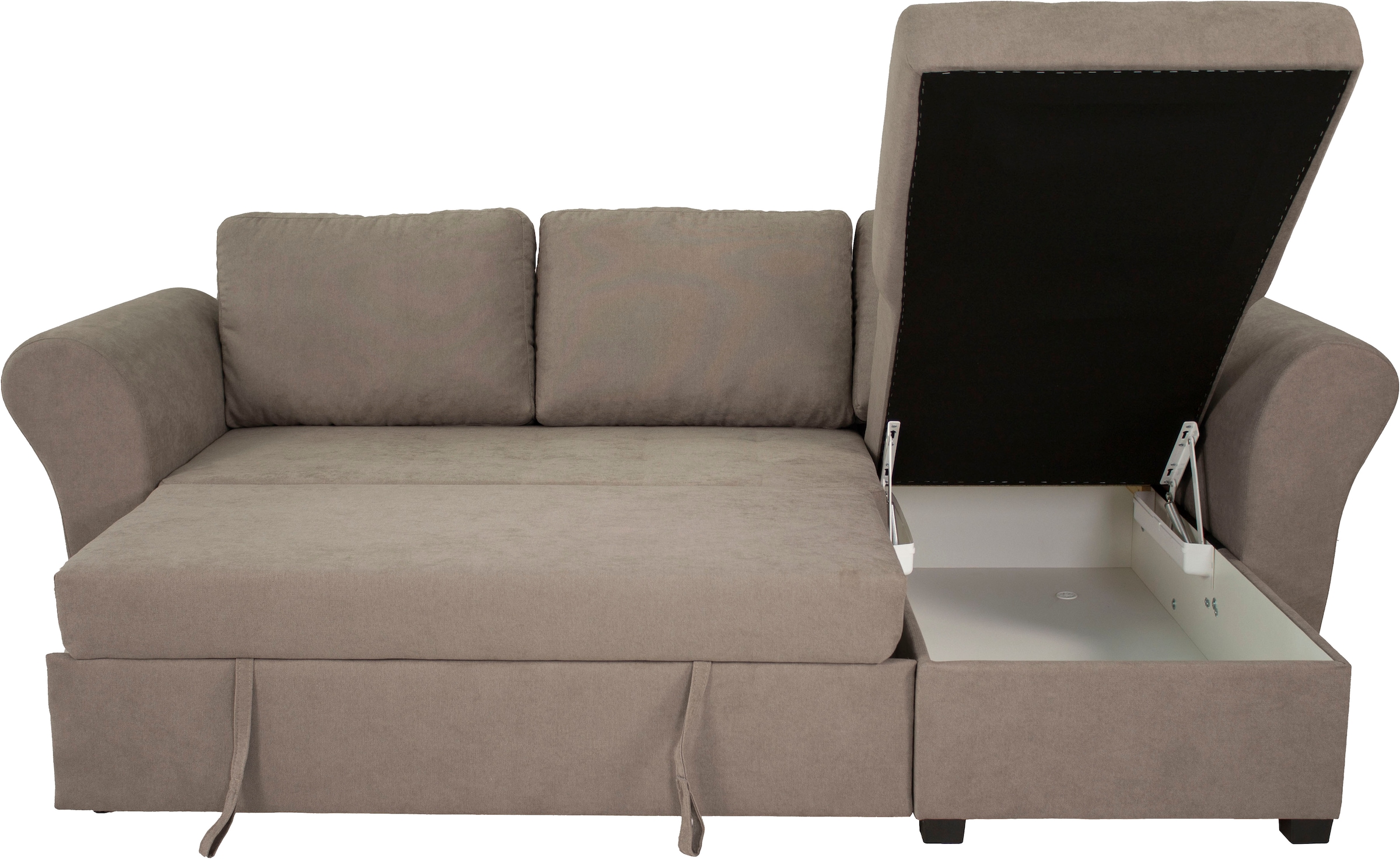 Trends by HG Canapé d'angle »Lasse L-Form, B: 259 cm« mit Bettfunktion & Bettkasten