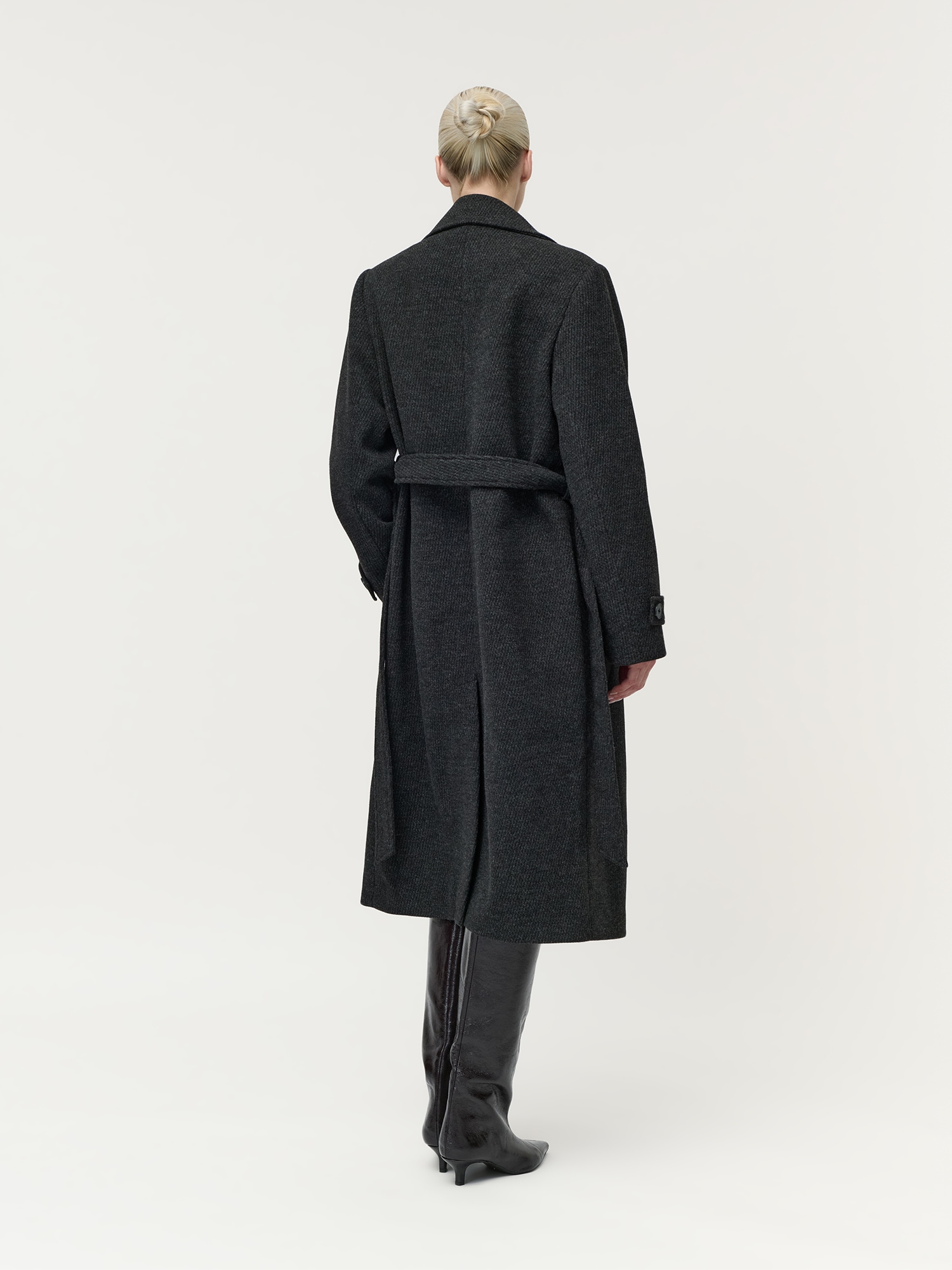 LeGer Wintermantel »Cora, LeGer by Lena Gercke« mit Taillengürtel, normale Passform, Melange-Qualität