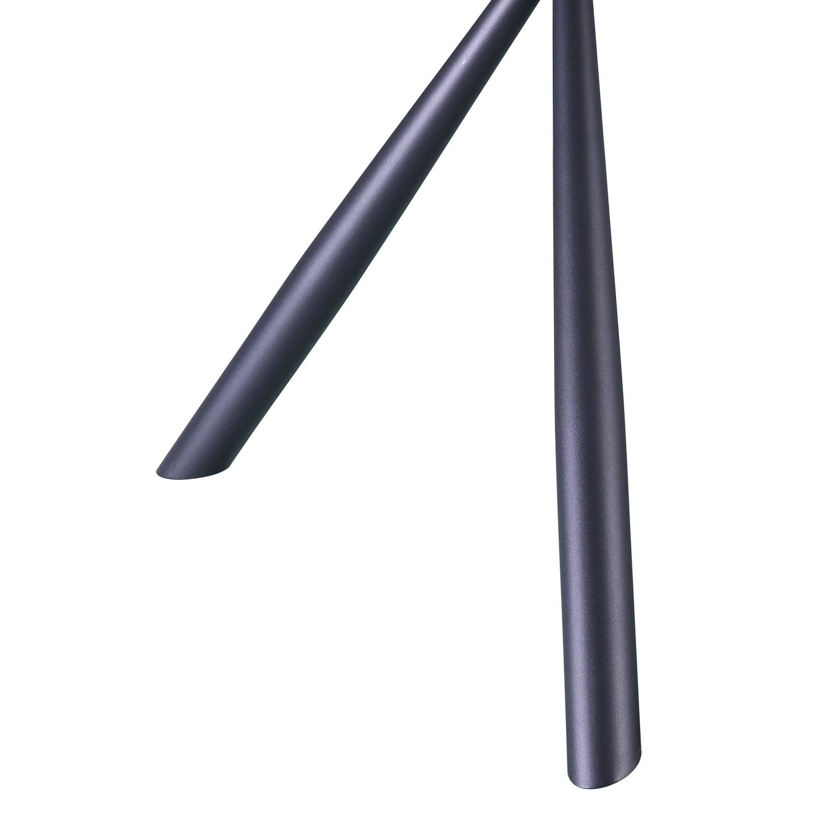 GOODproduct Table de salle à manger »Larchant« Tischplatte in Fischgrätoptik, schwarze Metallbeine, Höhe 76 cm