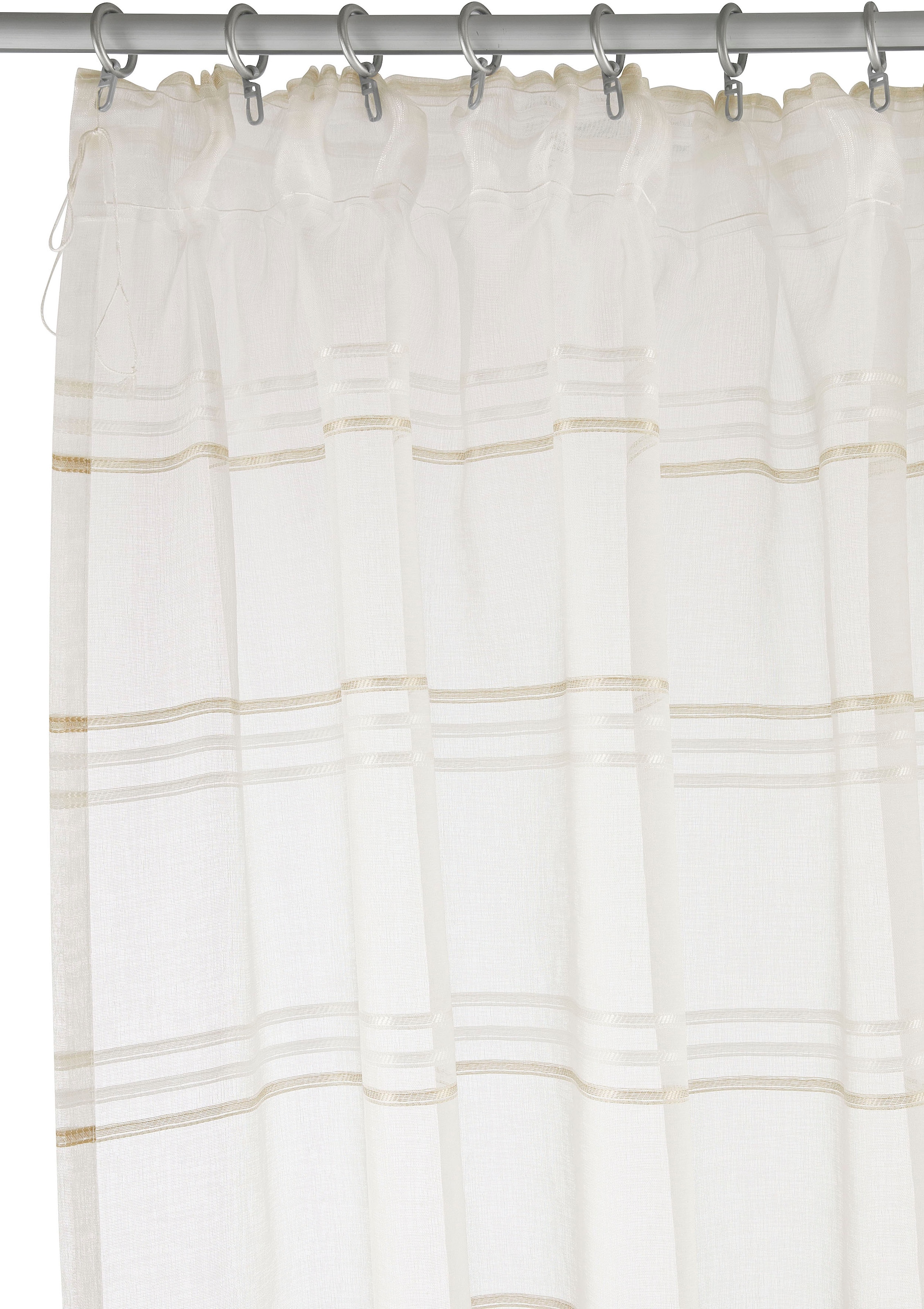 GOODproduct Rideau »Sirii« Bande multifonctionnelle 1 cuis tlg. Halbtransparent, angenehme Haptik, mit Querstreifen, modern