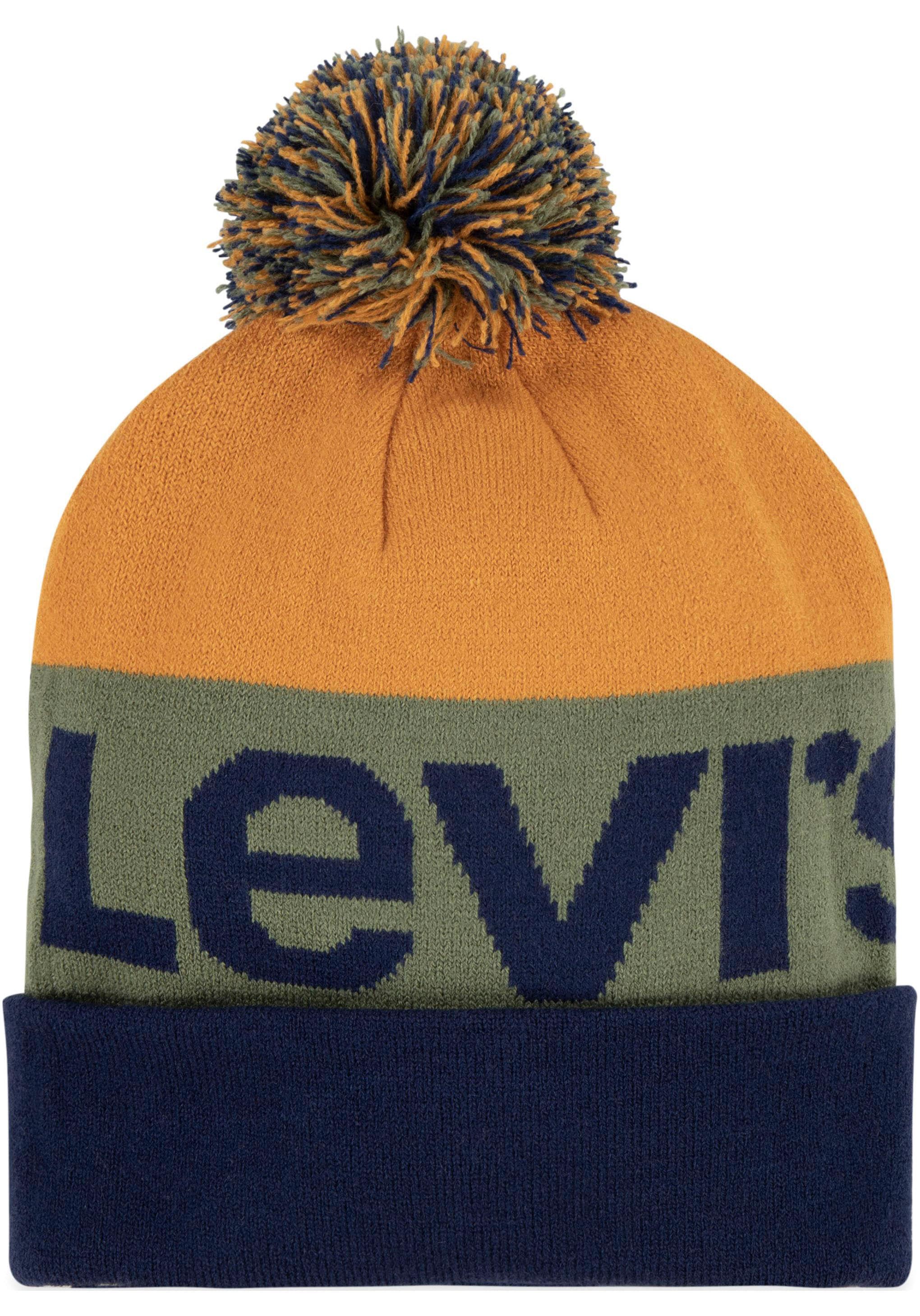 Levi's® Kids Bonnet à pompon Set,  und Handschuh im Set