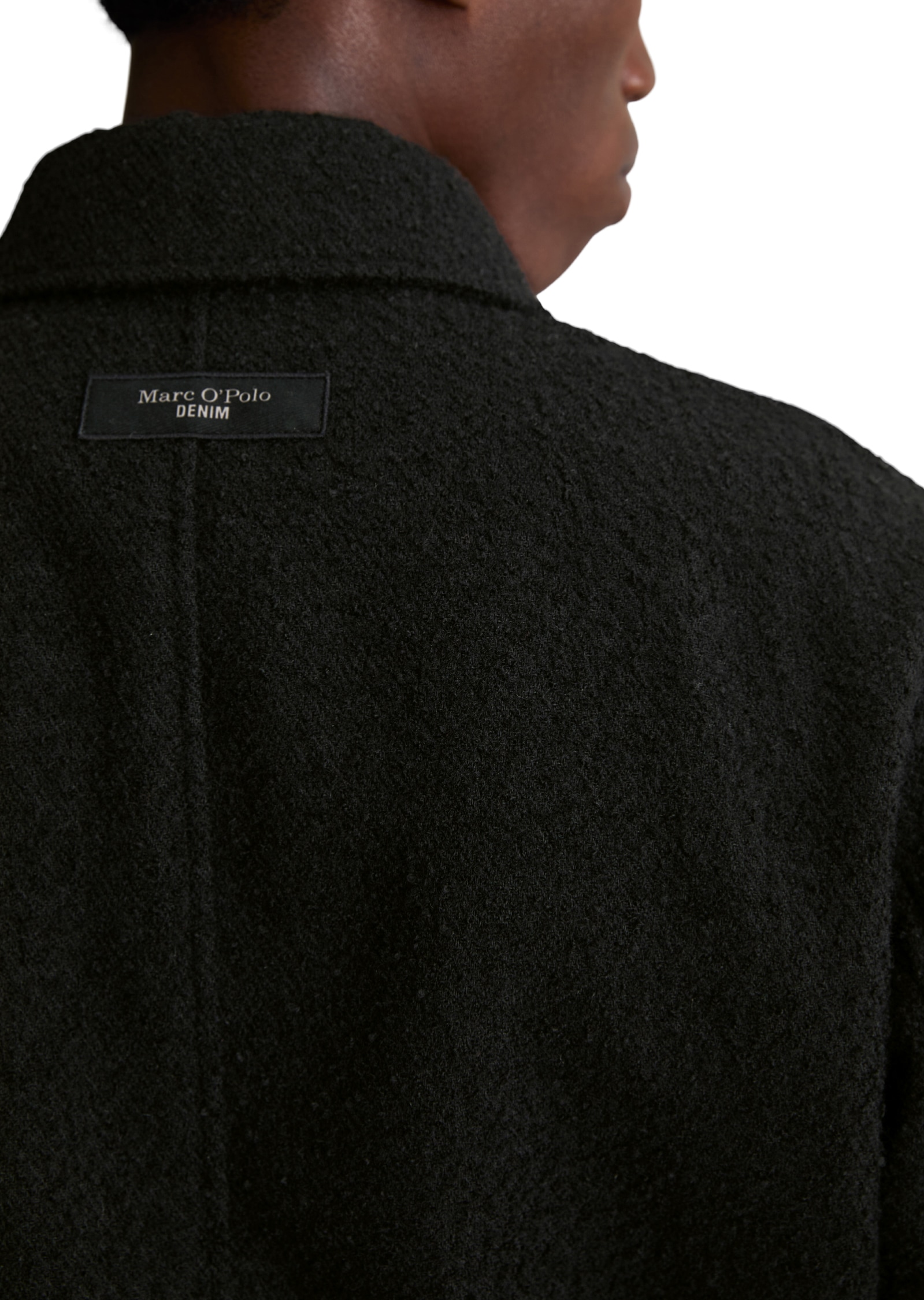 Marc O'Polo DENIM Veste en laine coupe régulière en bouclé doux avec contenu recyclé