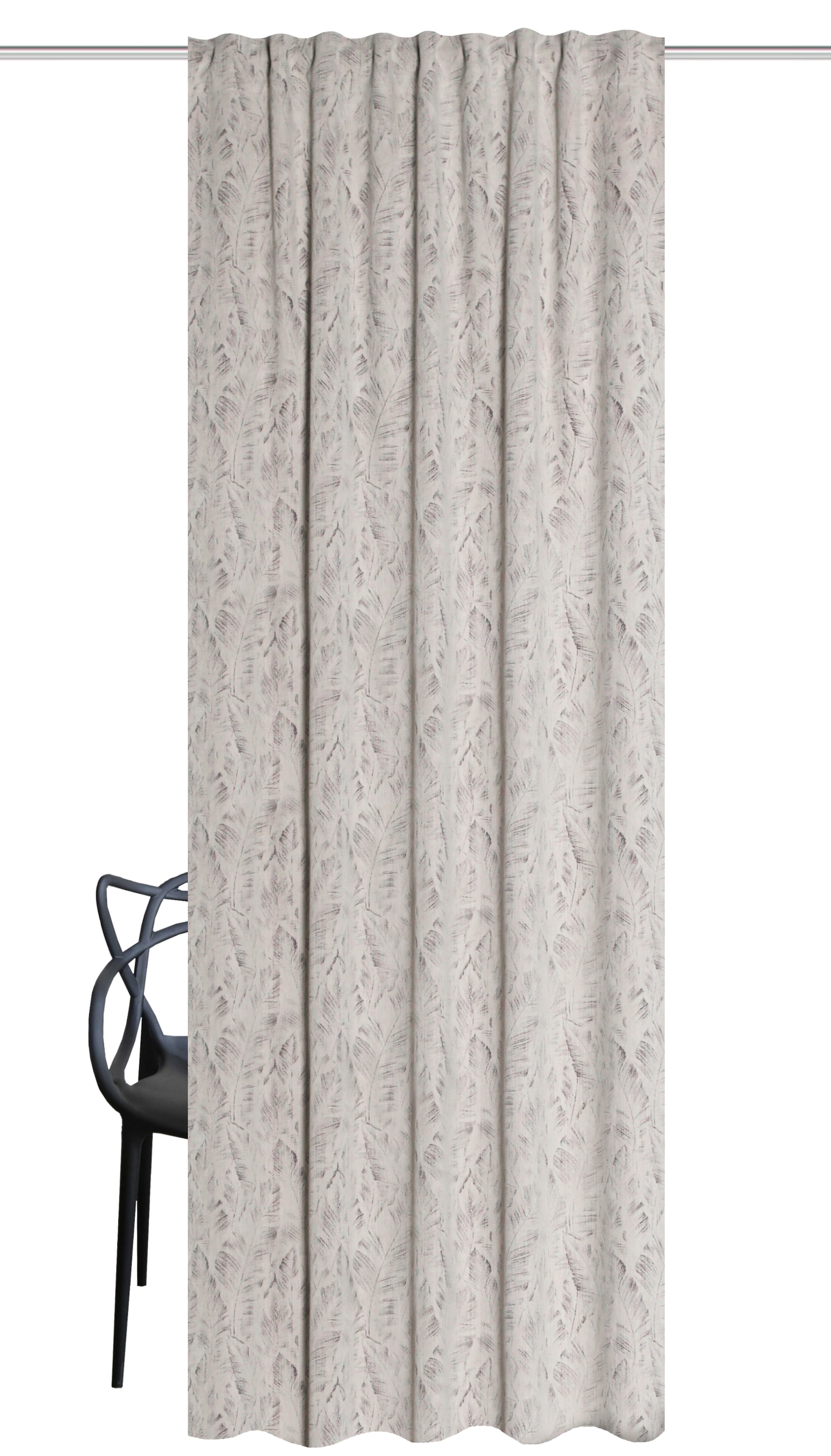 HOME WOHNIDEEN Rideau occultant »TAREA« Bande multifonctionnelle 1 cuis tlg. motif plume