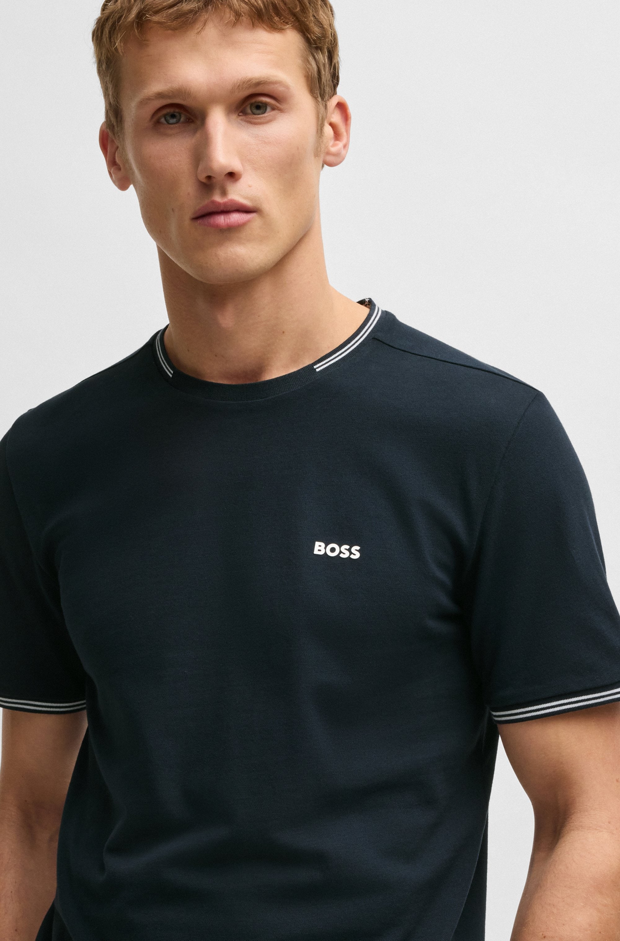 BOSS GREEN T-shirt »Taul« aus softem Stretch-Baumwoll-Piqué, Regular Fit