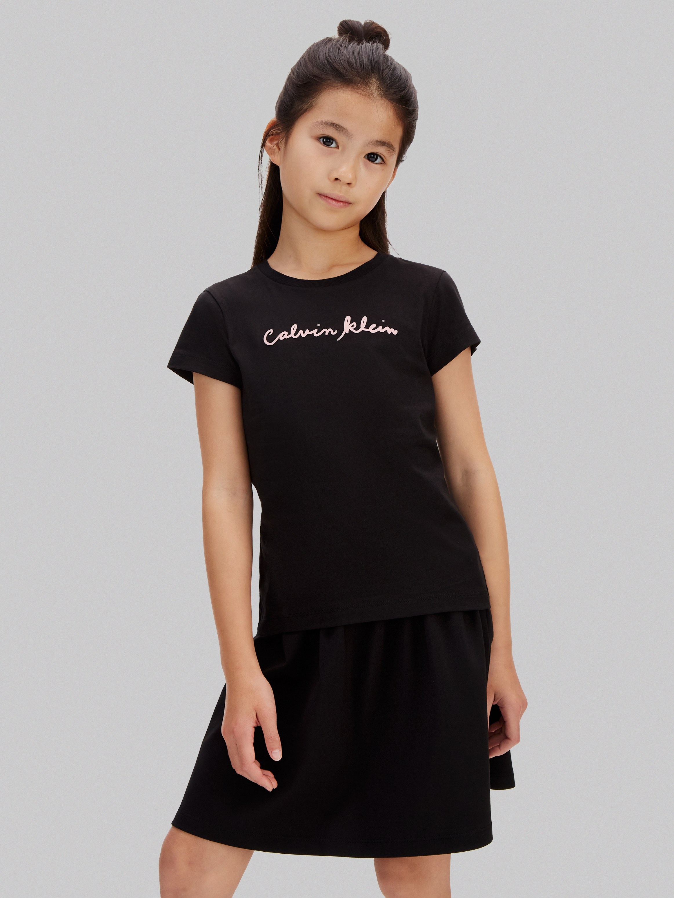 Calvin Klein Jeans T-shirt »SCRIPT LOGO SLIM T-SHIRT« Regular fit für Kinder, mit Logoschriftzug
