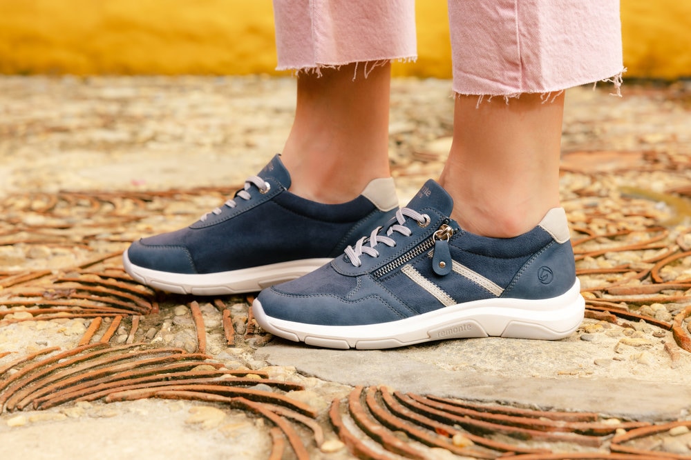 Remonte Baskets compensées  , Freizeitschuh, Halbschuh, Schnürschuh in veganer Verarbeitung