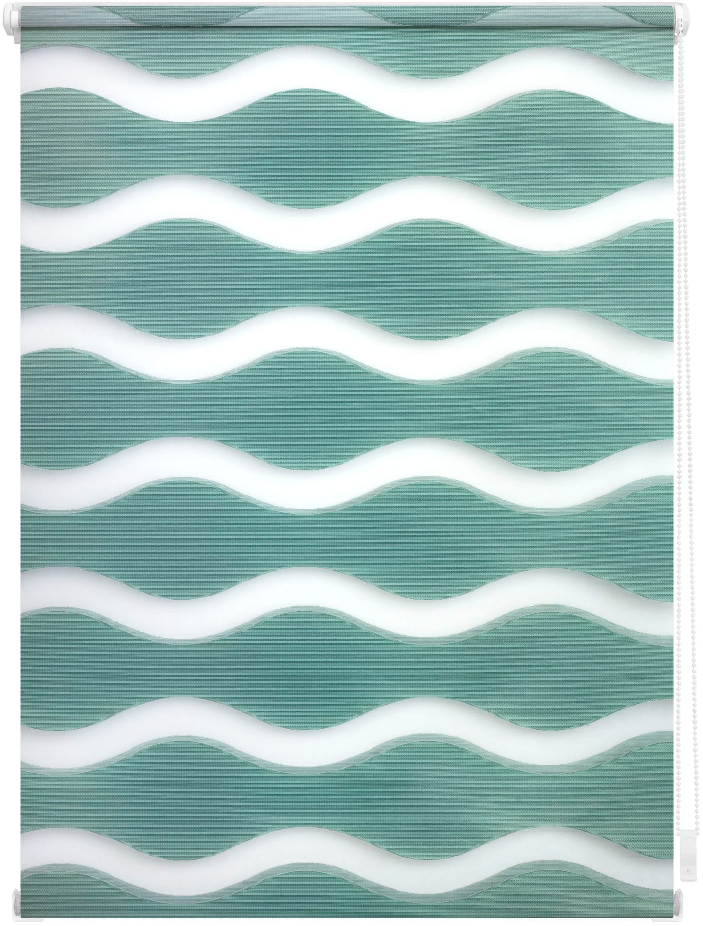 LICHTBLICK ORIGINAL Doppelrollo »Welle Klemmfix, ohne Bohren« halbtransparent Blendschutz | Sichtschutz mit Bohren/ohne Bohren freihängend Lichtdurchlässig und blickdicht, Klemmbar, unkomplizierte Montage