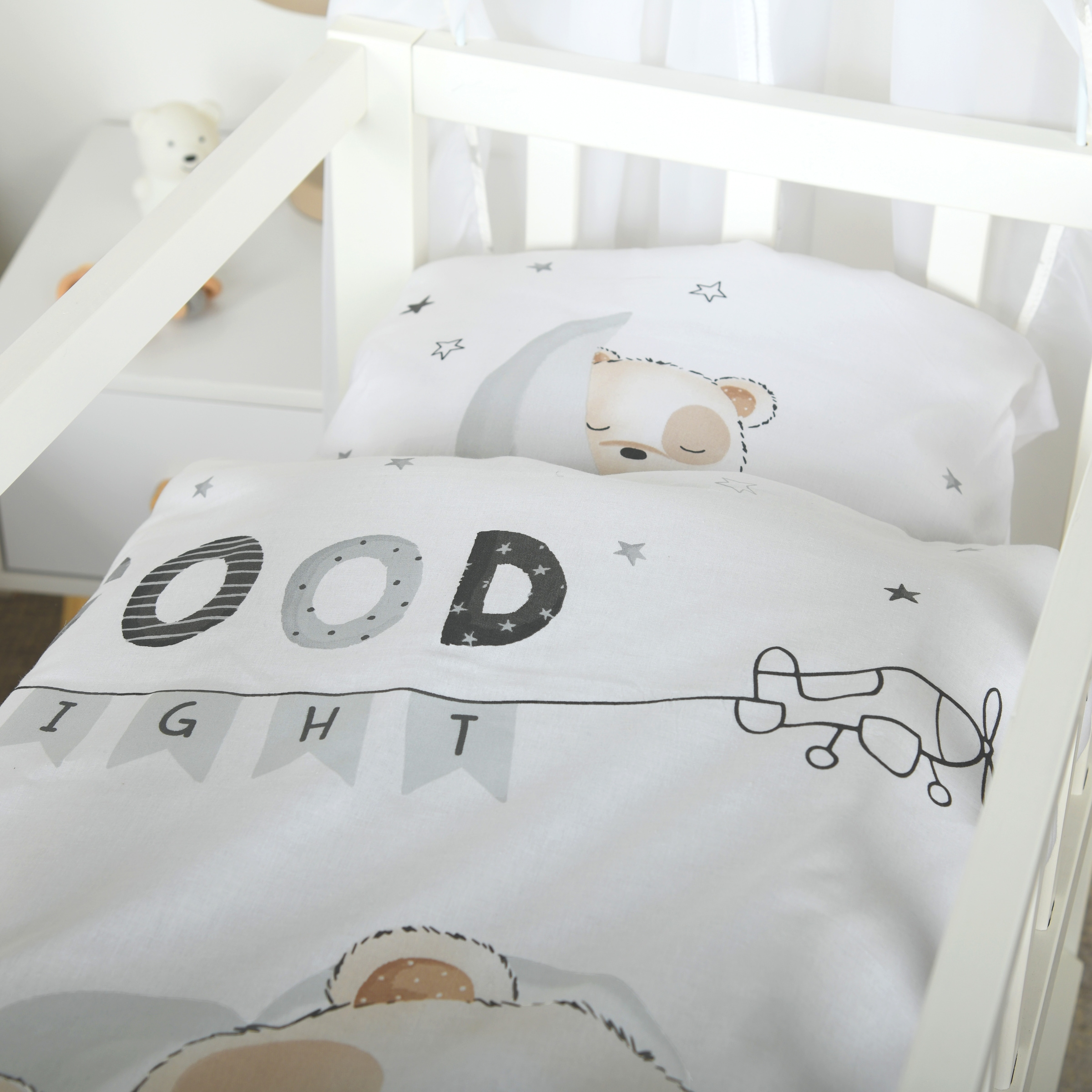 Baby Best Linge de lit pour bébé »Sleeping little bear« 2 Parure de lit réversible