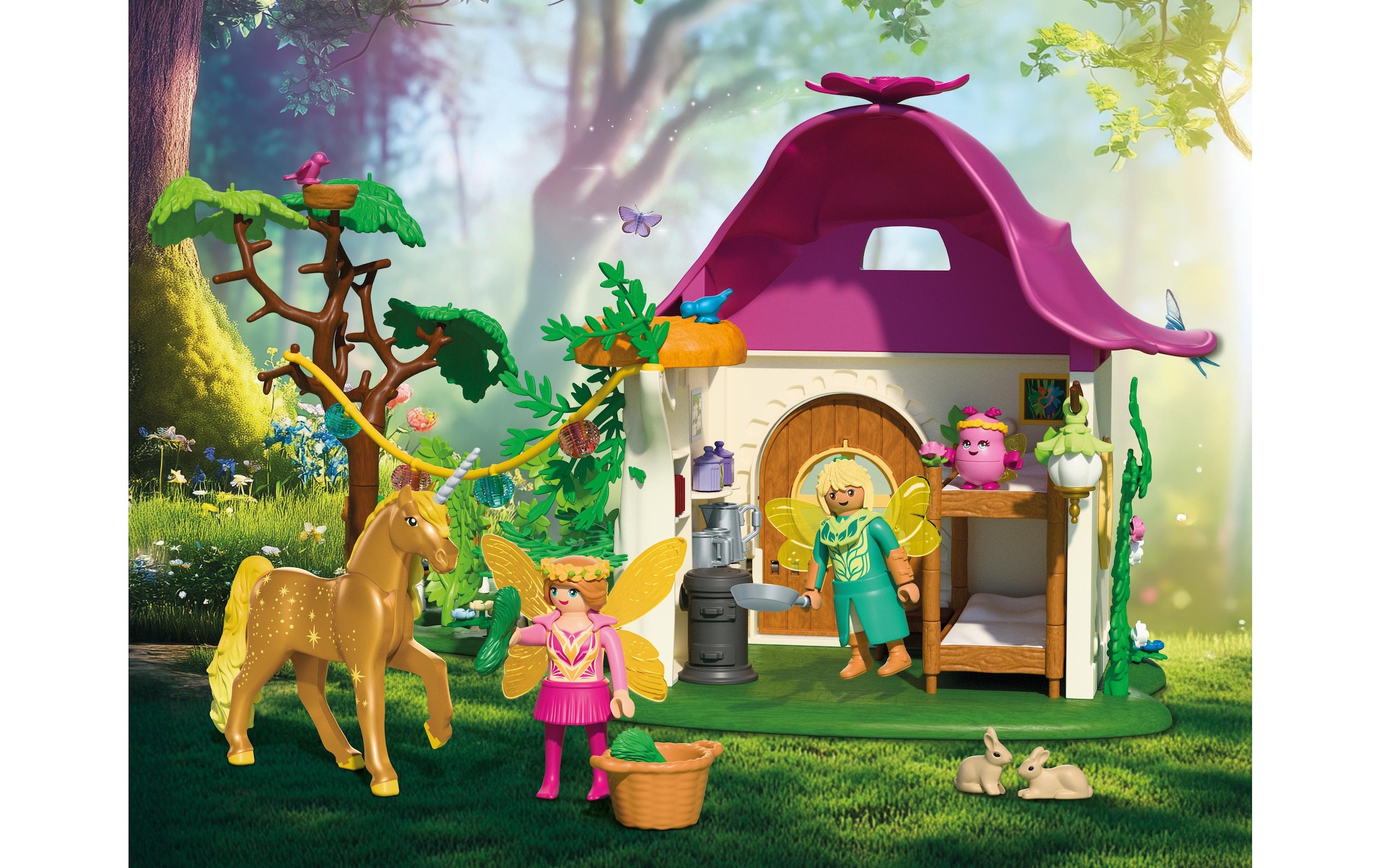 Playmobil® Konstruktionsspielsteine »Princess Magic Gemütliches Feenzuhause 71838«