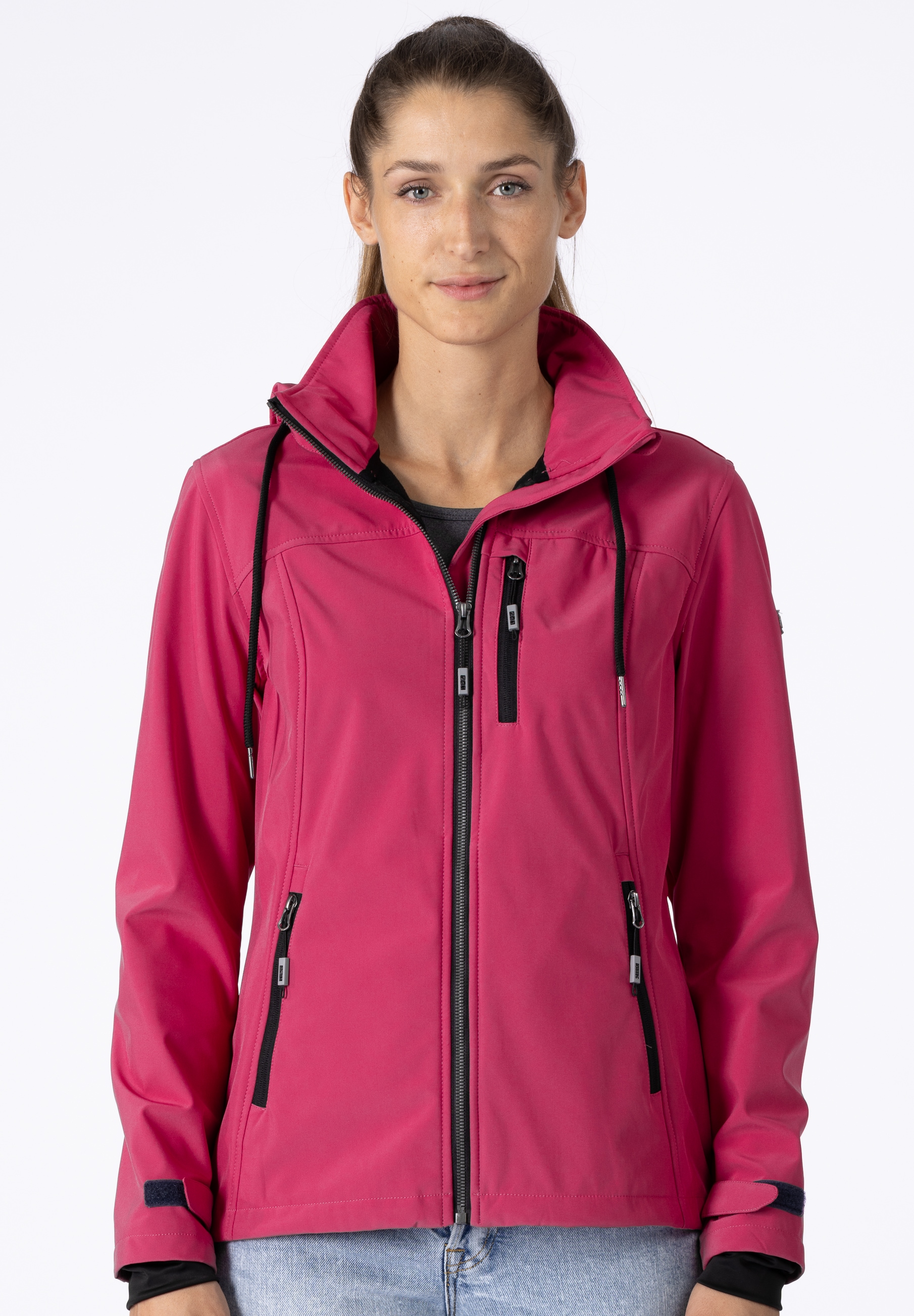 DEPROC Active Softshelljacke »DECORAH PEAK V WOMEN« mit abnehmbarer Kapuze