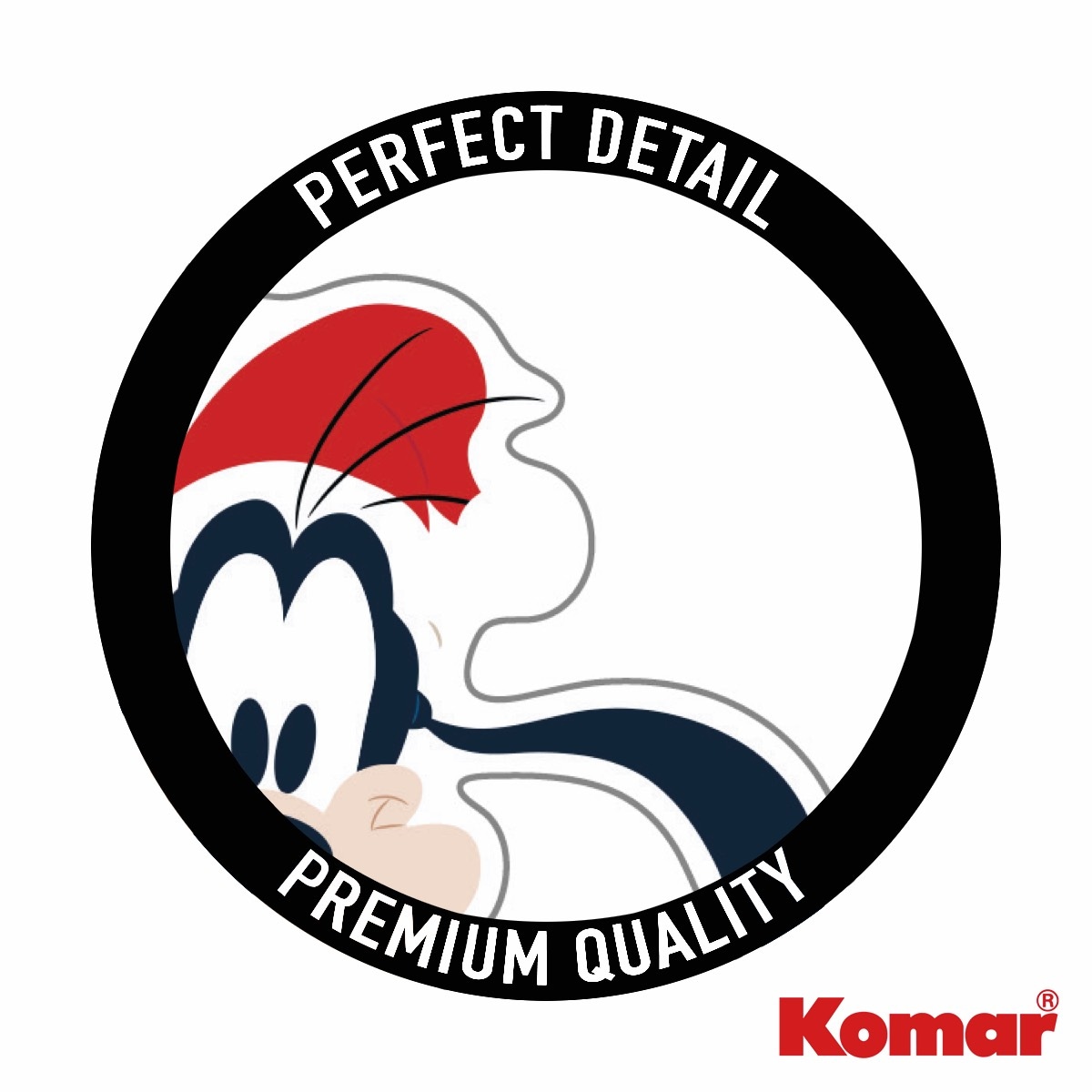 Komar Fototapete »Fenstersticker - Disney Mickey Mouse Joyful - Grösse 30 x 30 cm« Motiv | bedruckt glatt