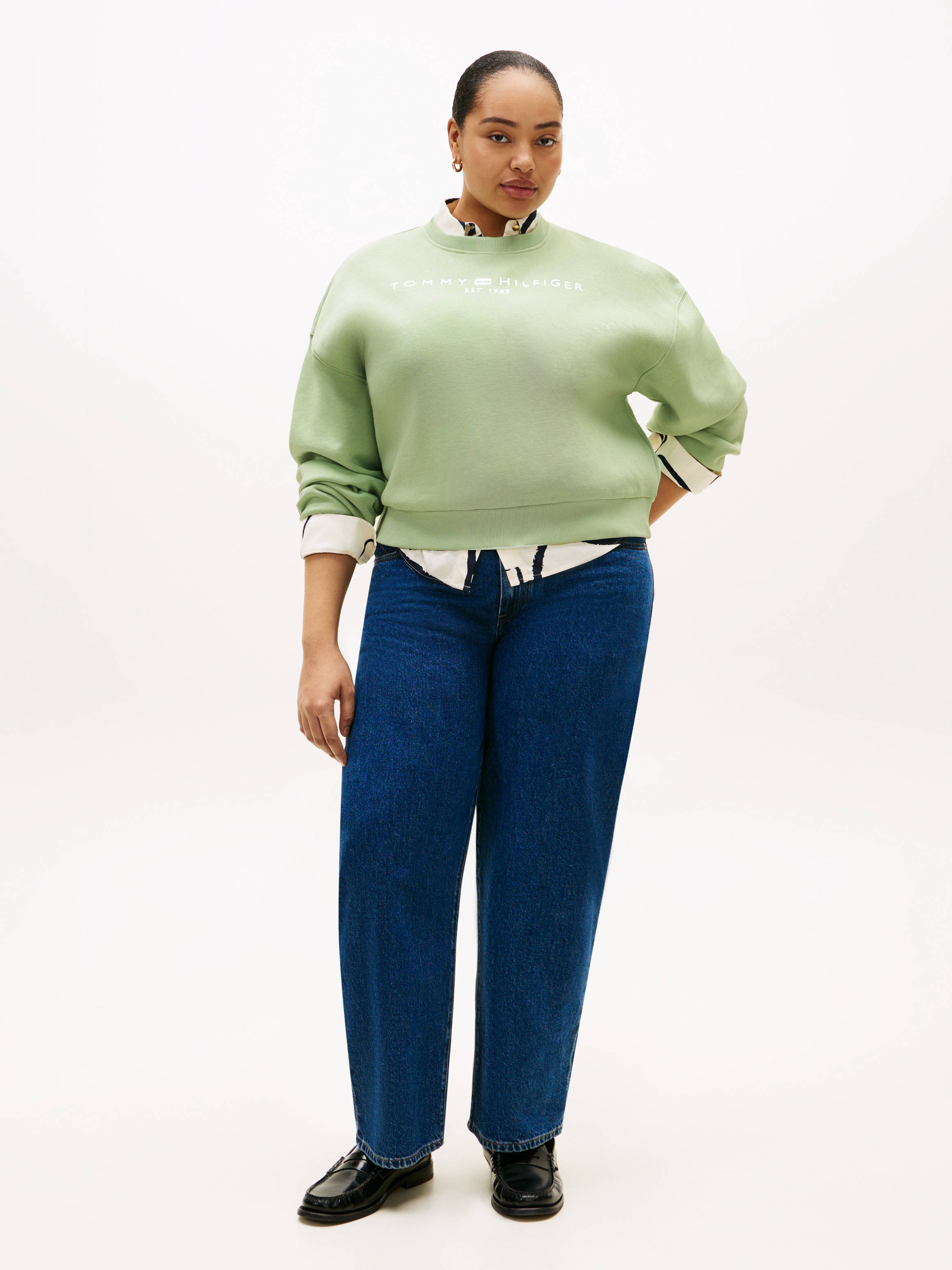 Tommy Hilfiger Curve Sweatshirt »CRV CORP LOGO MDRN SWTSRT«, in grossen Grössen
