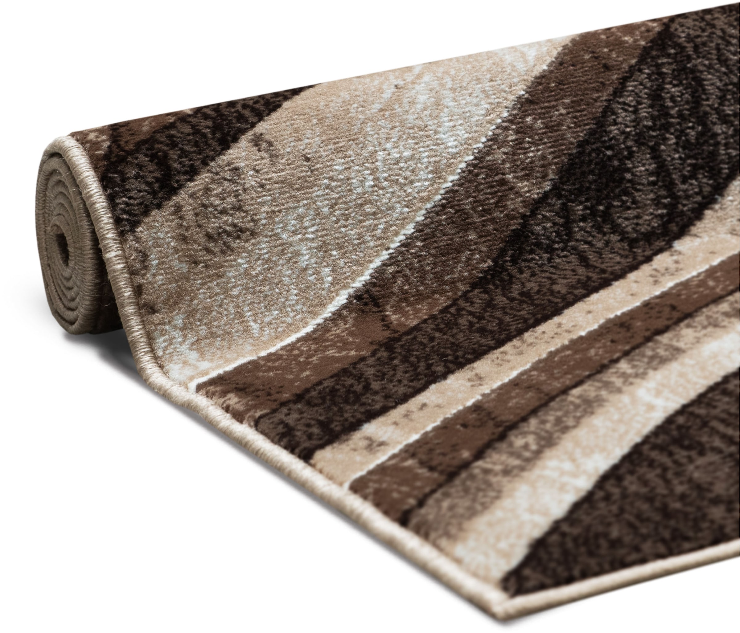 my home Teppich »Livil, modernes Wellen-Design« rechteckig 8 mm Höhe 3D-Effekt, Kurzflor, Wohnzimmer, Esszimmer, Schlafzimmer