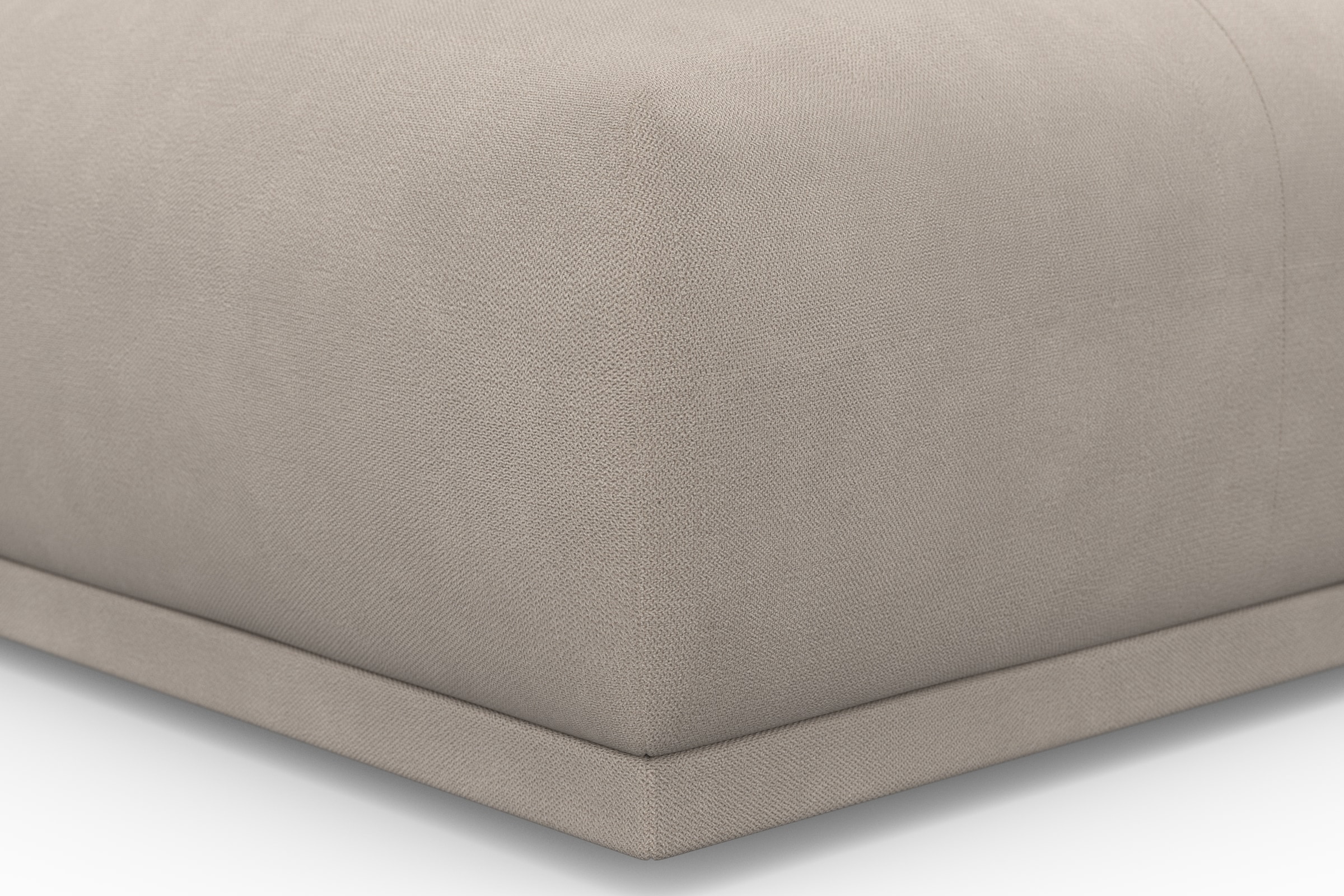 TRENDMANUFAKTUR Tabouret »Braga Japandi-Design, mit hochwertigem Kaltschaum, quadratisch, in« 1 cuis tlg. pouf rembourré moderne, 85/42/85 cm (L/H/P)