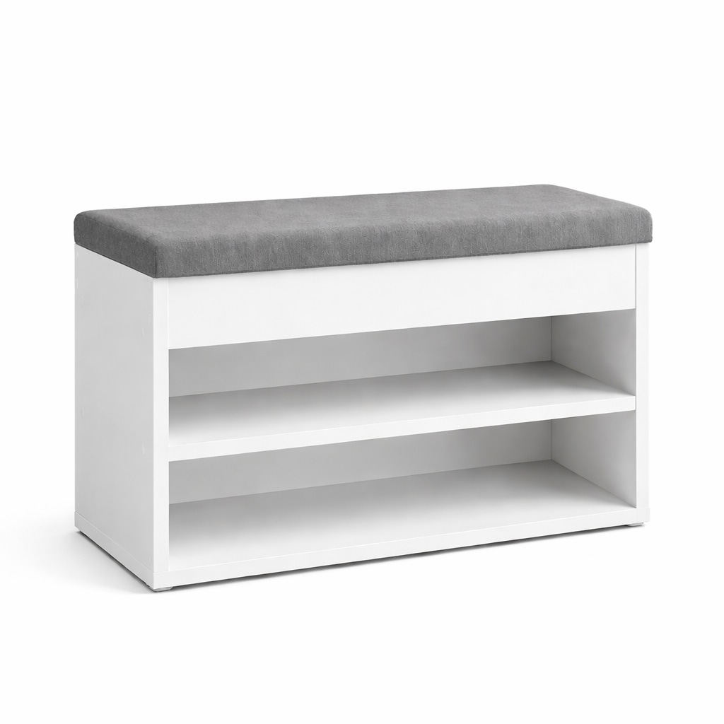 GOODproduct Schuhbank »Schuchschrank 60,  Schuhregal, Schuhtruhe, Schuhkommode, Sitzbank« Inkl. bequemem Sitzkissen mit Stauraum darunter