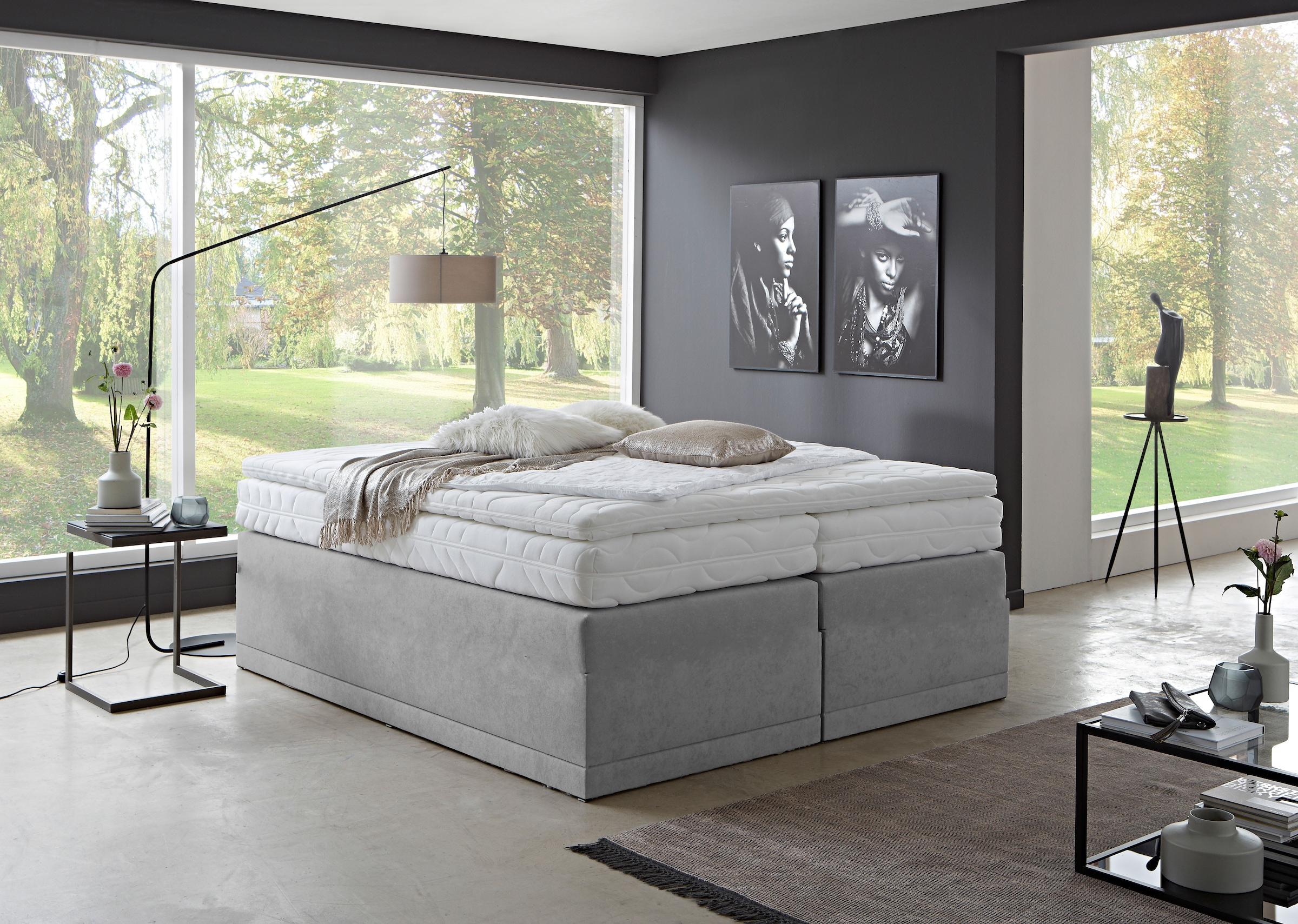 Westfalia Schlafkomfort Boxspringbett »Ibiza in den Breiten 160x200, 180x200cm & 200x200cm«