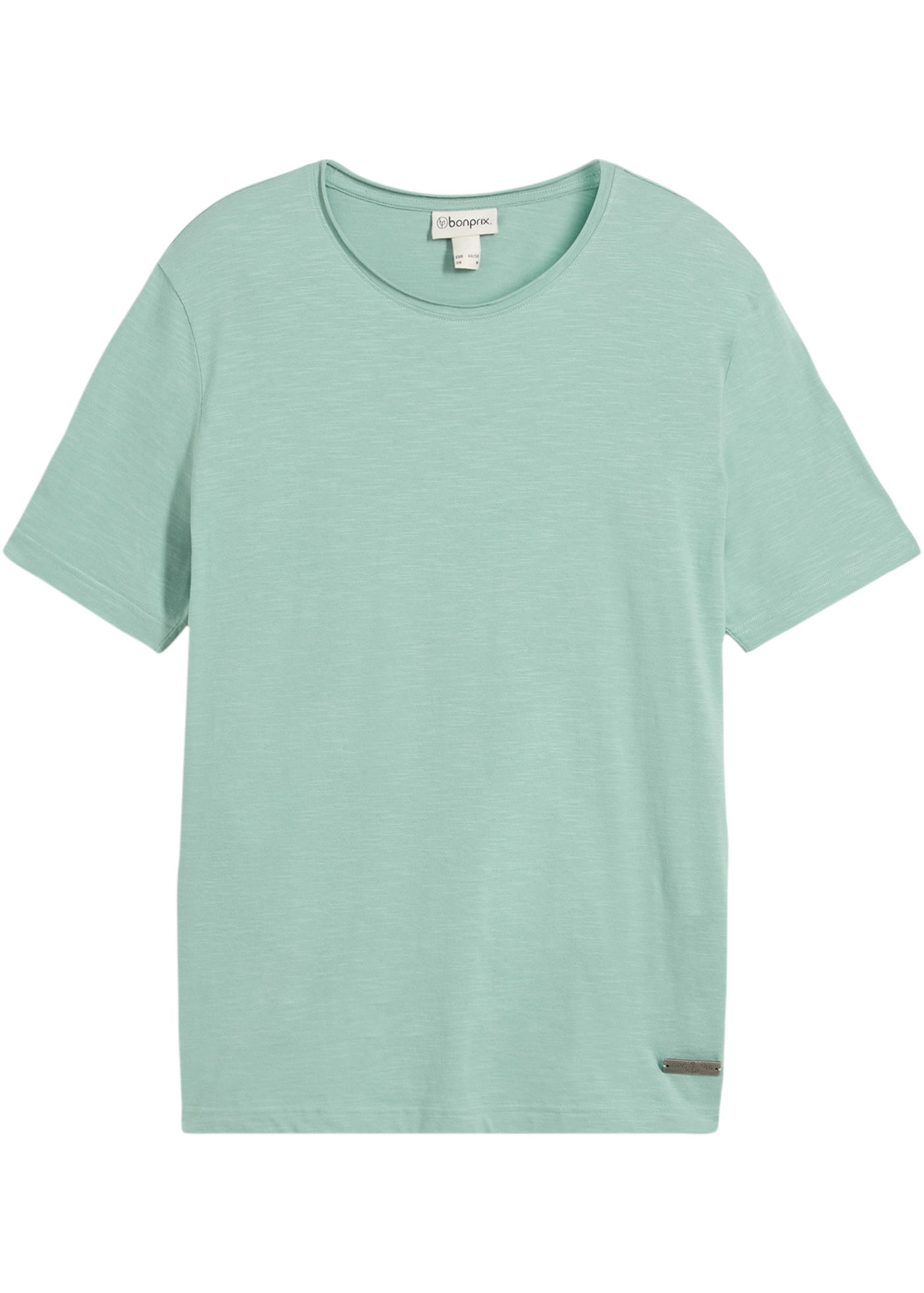 bonprix T-shirt »T-Shirt aus reiner Baumwolle« Regular Fit, offene Kanten am Ausschnitt, aus reiner Baumwolle