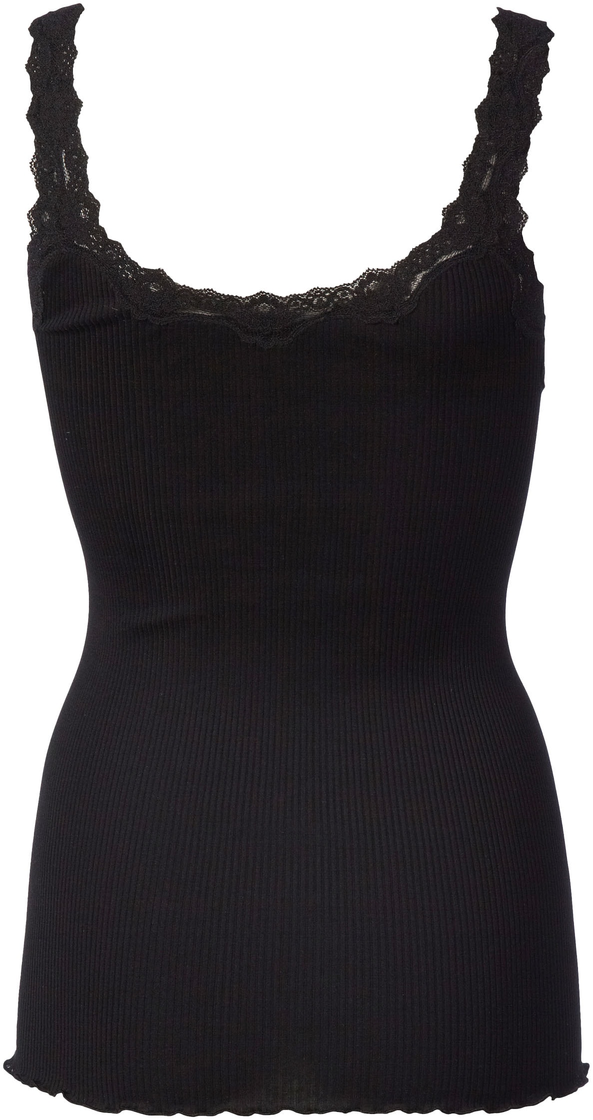 rosemunde Spitzentop »Babette Silk Top« umgedrehter Vintage-Spitzenbesatz, feminin, bequem, Seidenmix