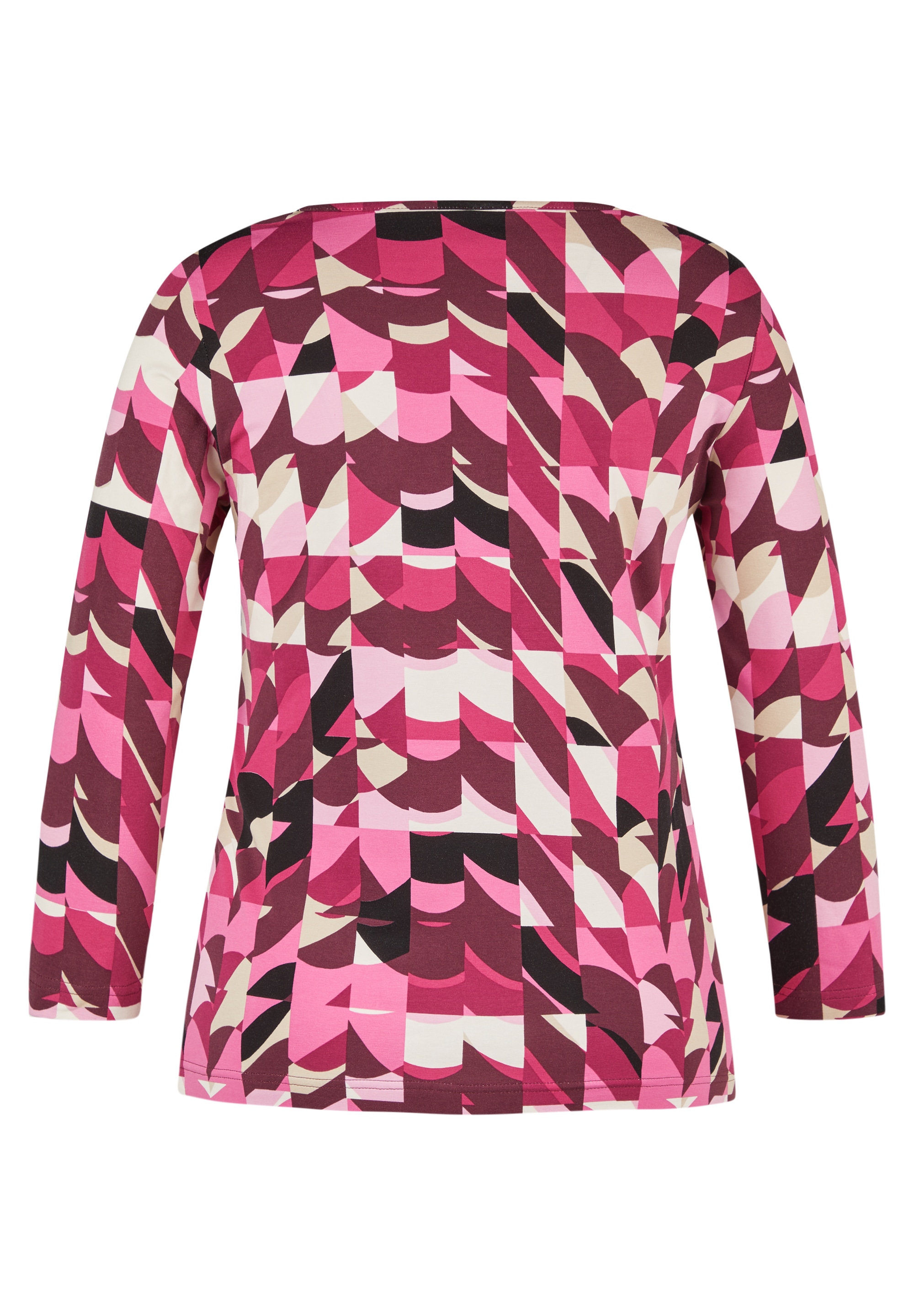 Rabe T-shirt à manches 3/4 Sommershirt mit grafischem Muster