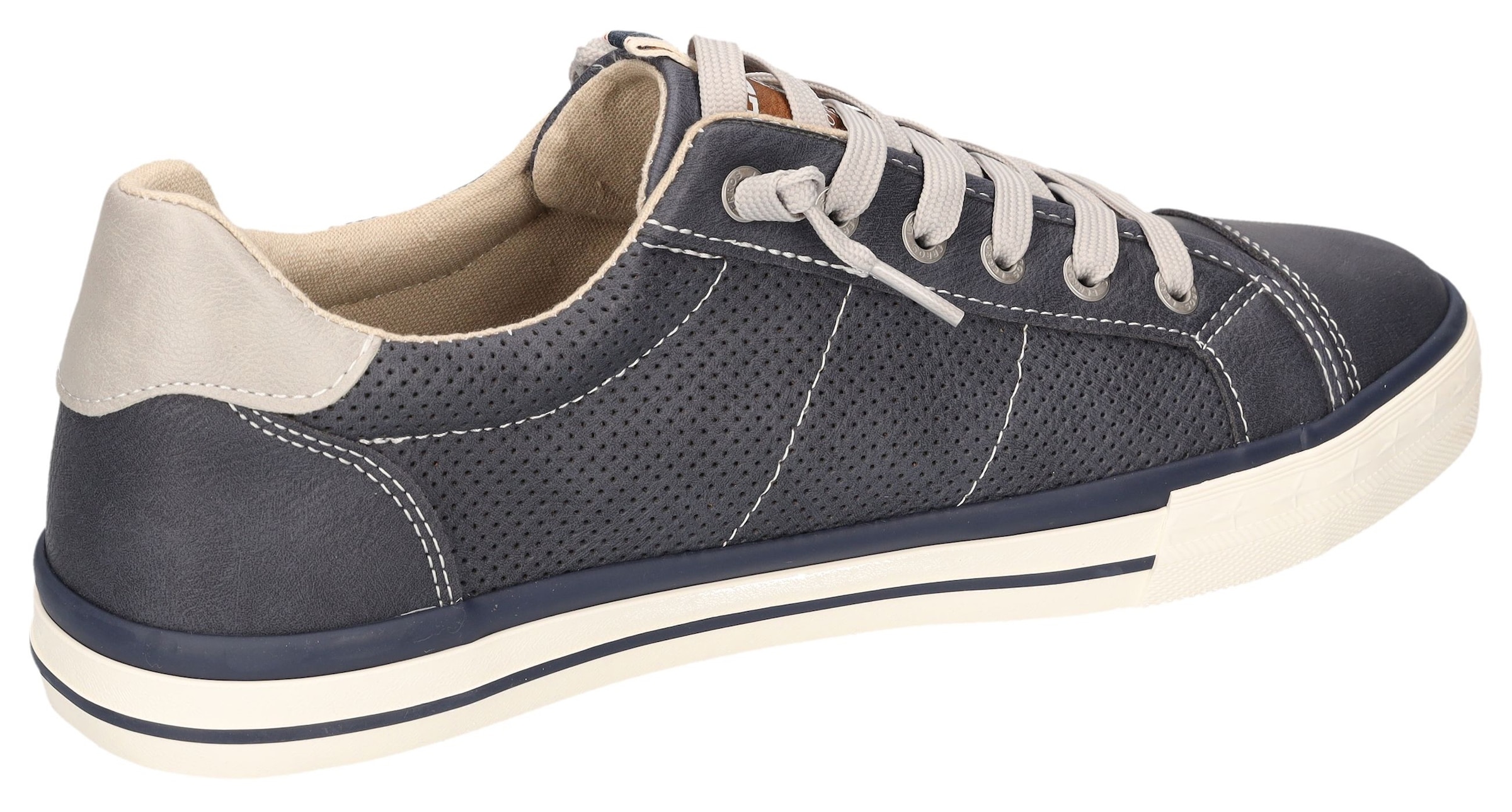 LERROS Baskets slip-on  Sneaker de loisirs, chaussure basse, chaussure à enfiler avec couture décorative