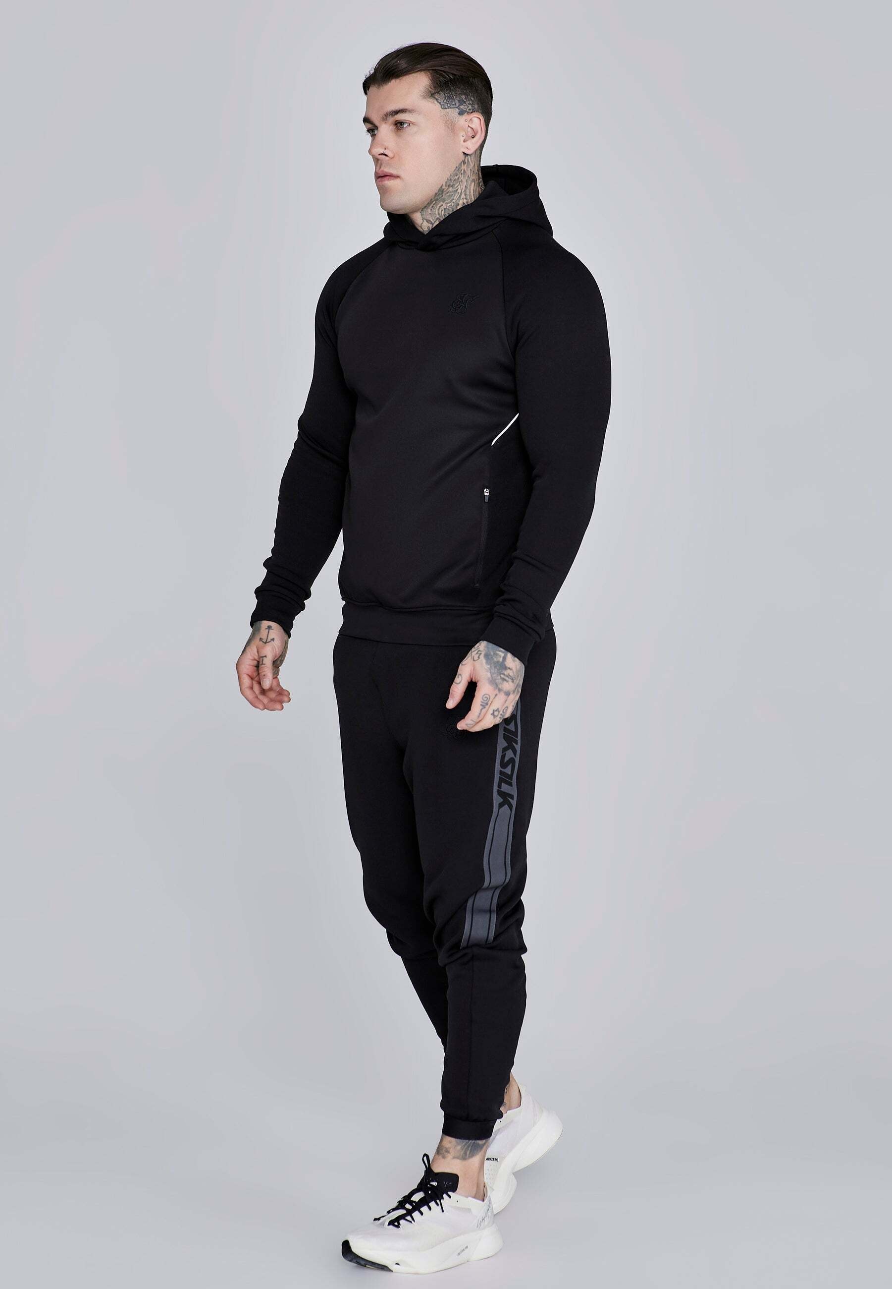 Siksilk Pull à capuche »Siksilk Kapuzenpullover Muscle Fit Hoodie«
