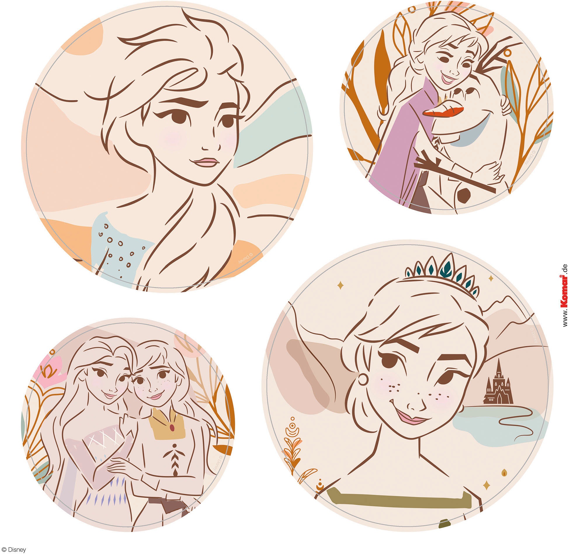 Komar Autocollant mural »Frozen Destiny - Grösse 50 x 70 cm« selbstklebend, Wandsticker, Kinderzimmer