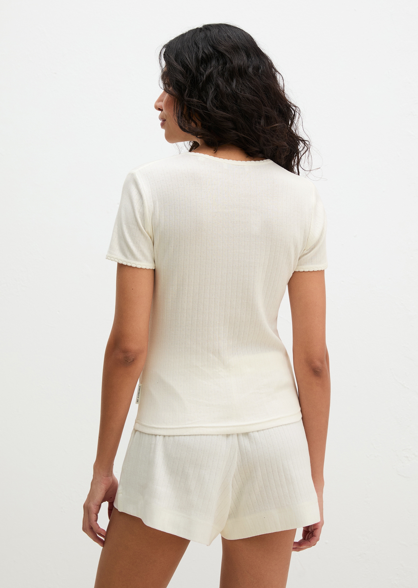 Marc O'Polo T-shirt à manches courtes »Mix N Match Airy Cotton Rib« avec encolure ronde