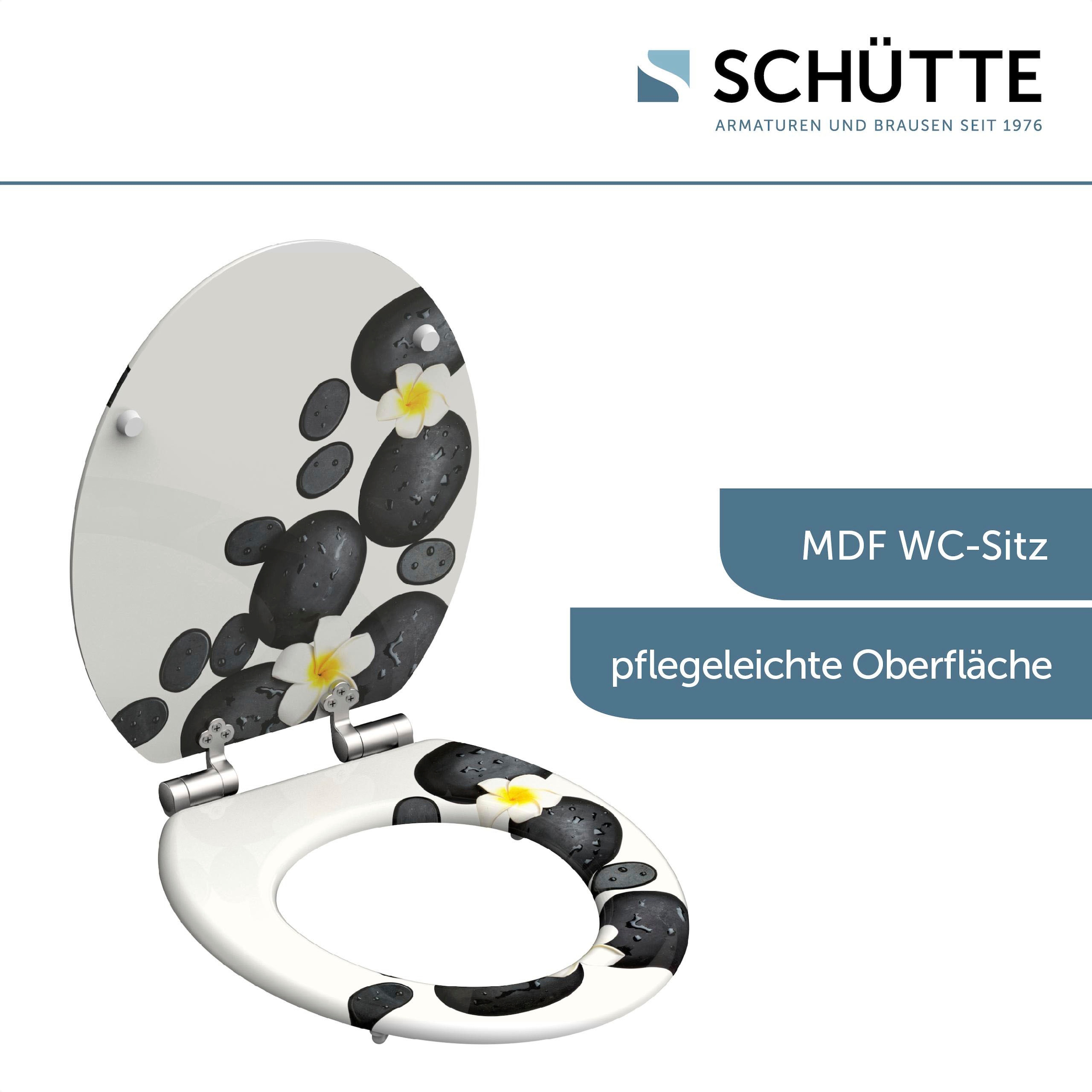Schütte WC-Sitz »STONE DECORATION« Toilettendeckel, mit Absenkautomatik