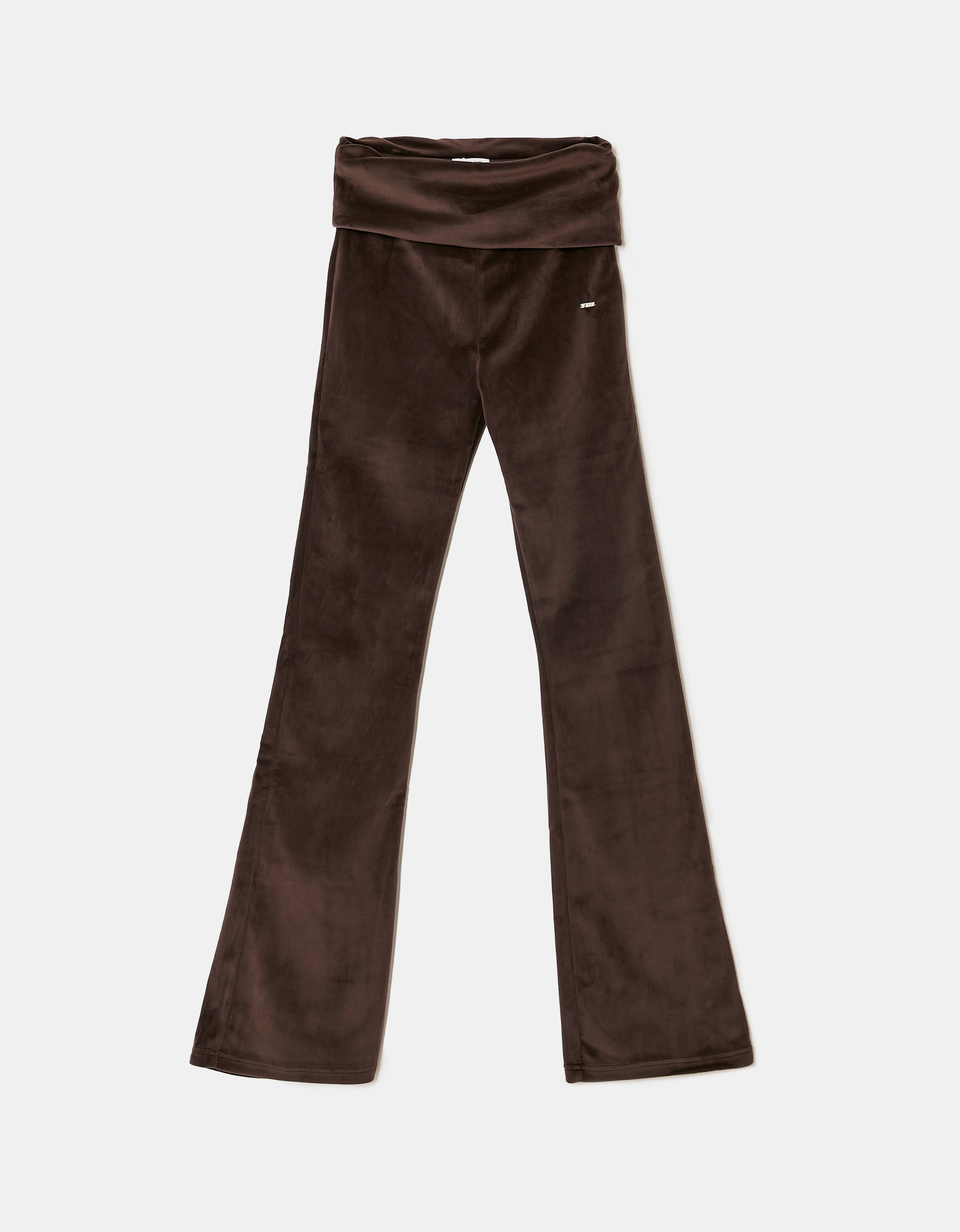 Tally Weijl Pantalon en velours »SPAPEVOLDY«  Materialmix, Bootcut, Mid Waist, aus Samt mit Bündchen zum Umschlagen